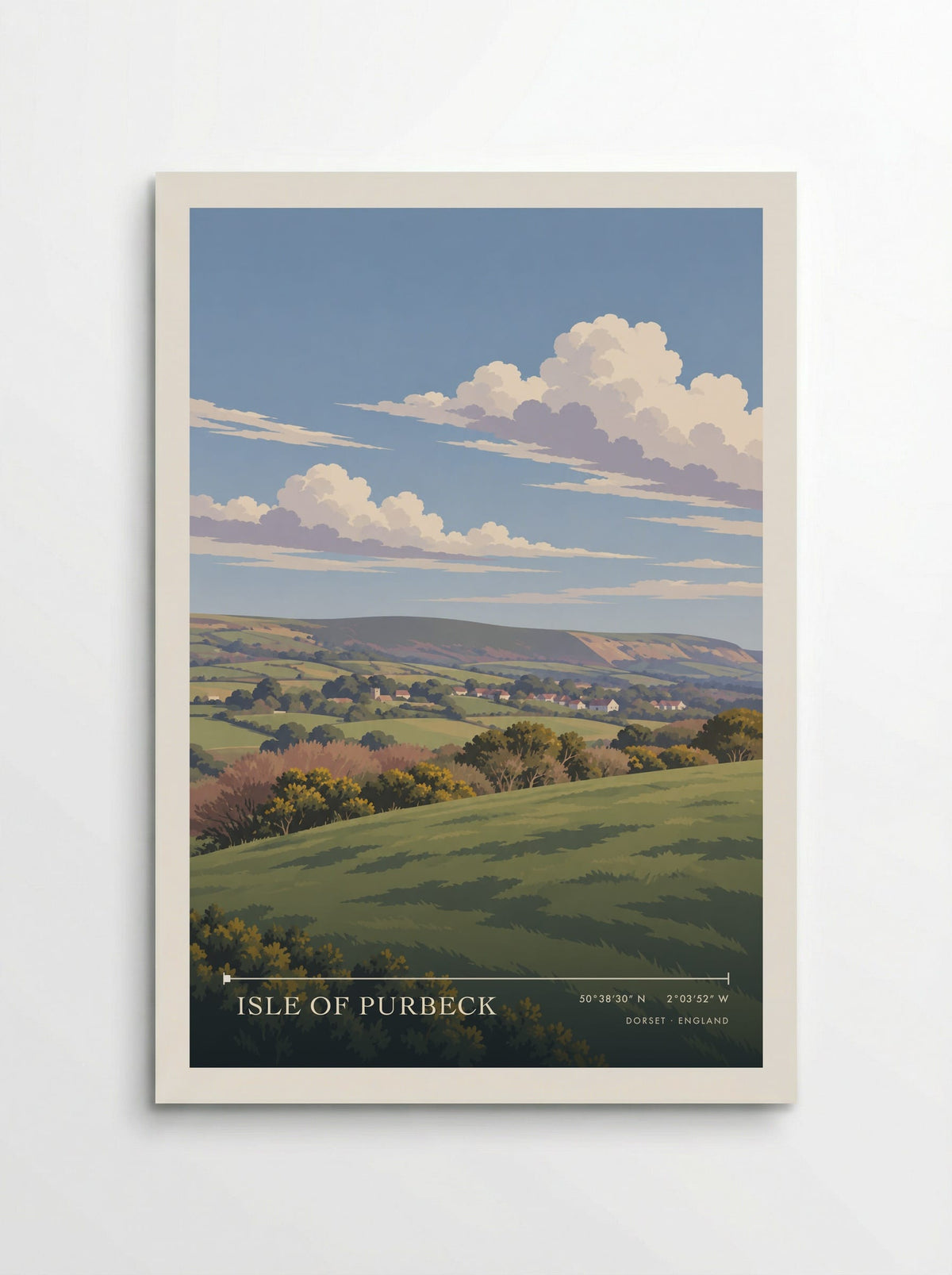 Isle of Purbeck Dorset | Travel Poster - Poster