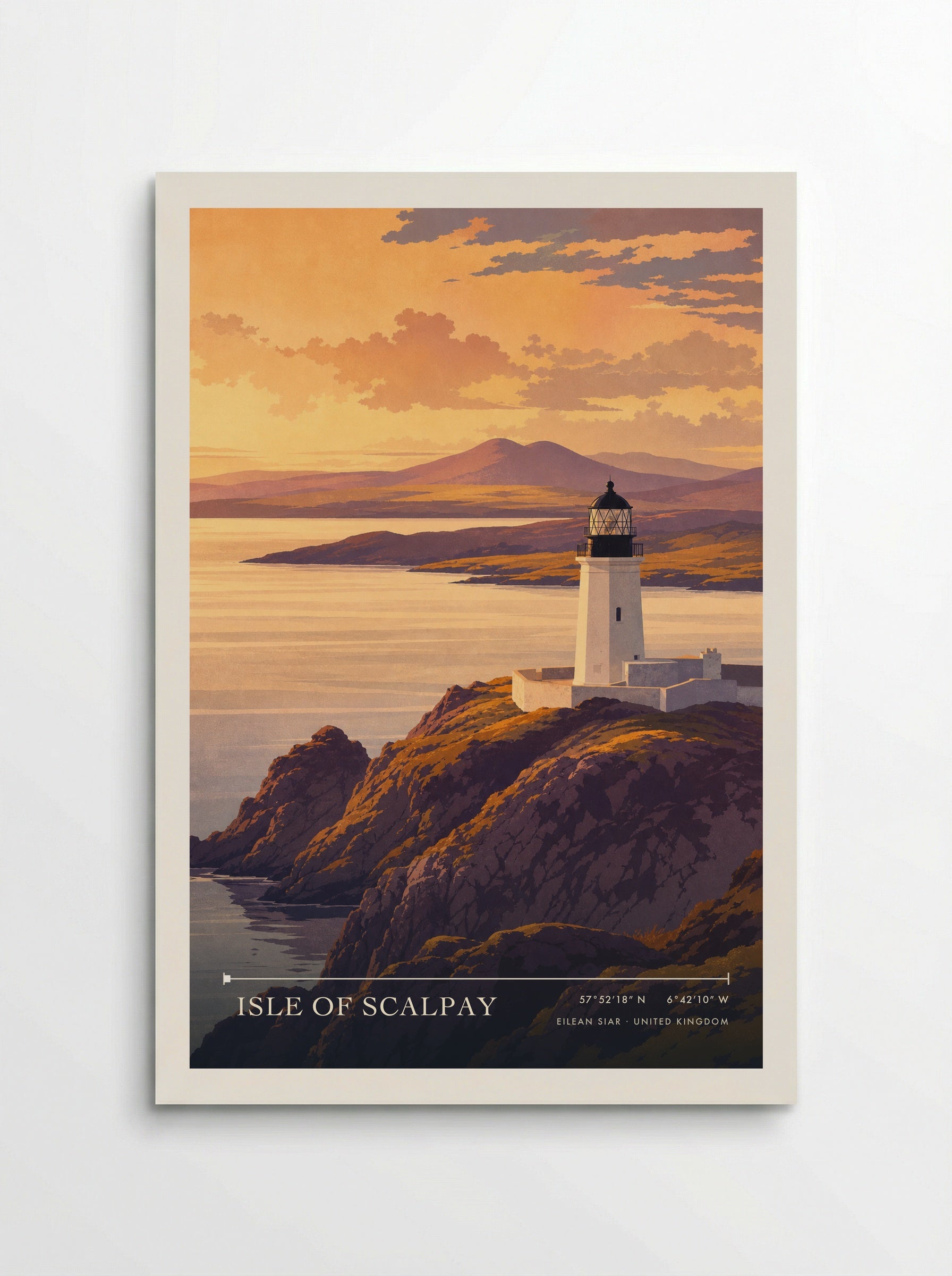 Isle of Scalpay Eilean Siar United Kingdom Travel Poster - Poster