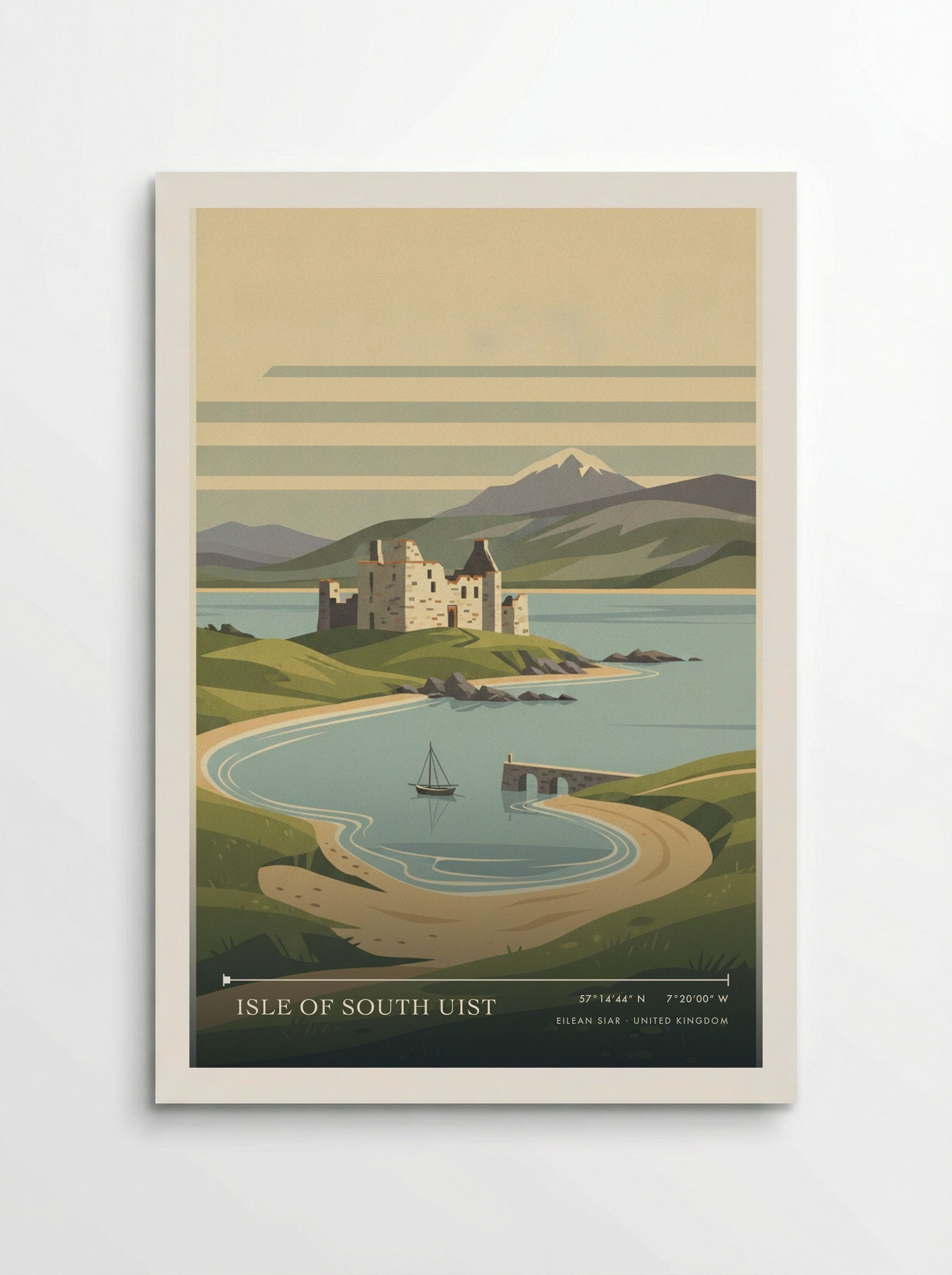 Isle of South Uist Eilean Siar United Kingdom Travel Poster - Poster