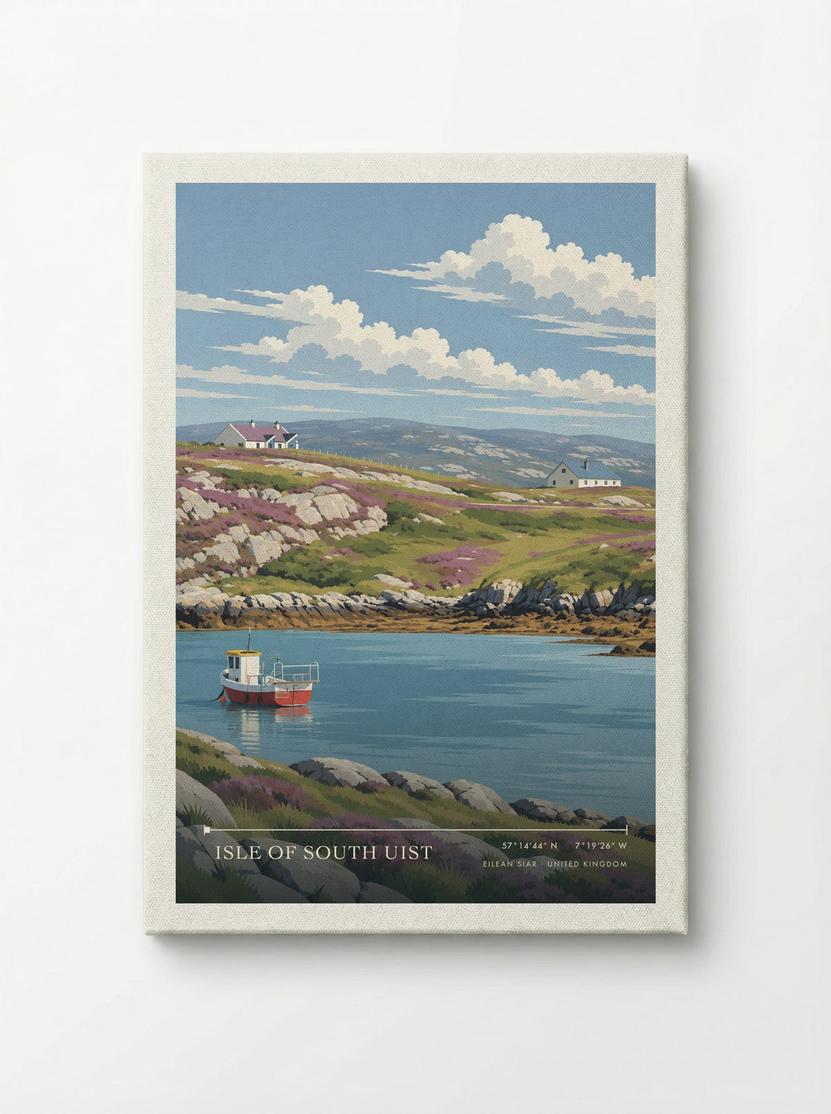Isle of South Uist, Eilean Siar | Travel Poster - Canvas