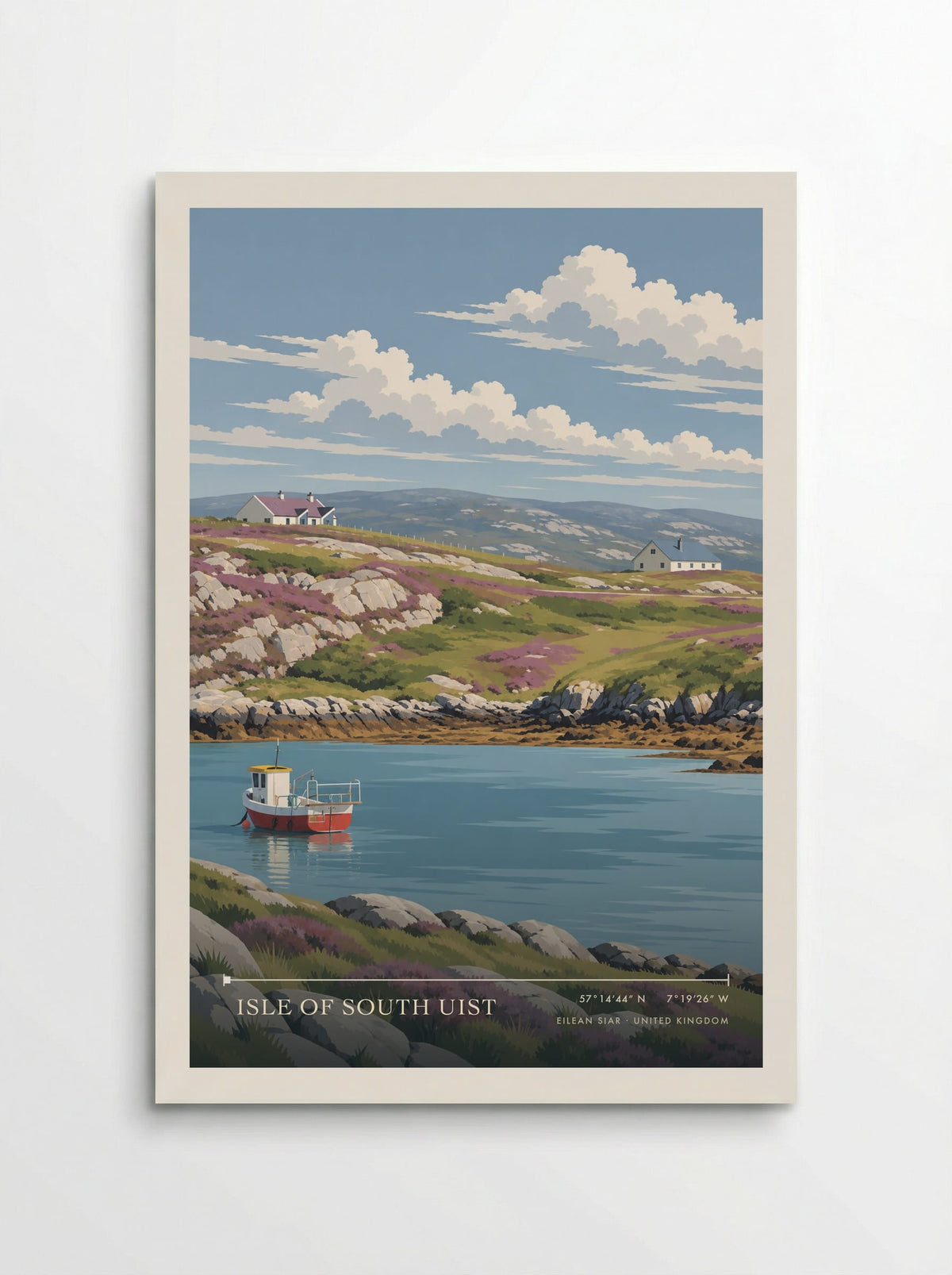 Isle of South Uist, Eilean Siar | Travel Poster - Poster