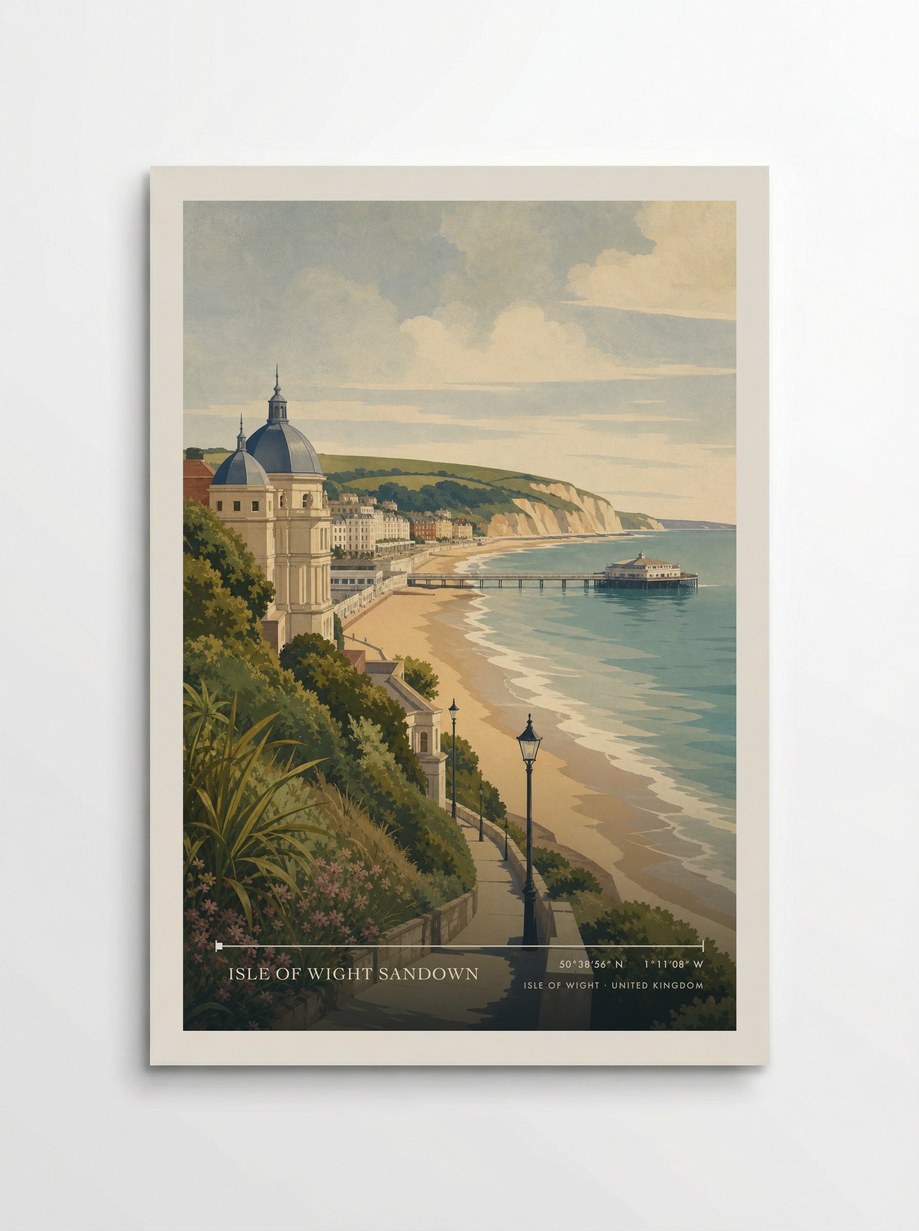 Isle of Wight Sandown United Kingdom Travel Poster - Poster