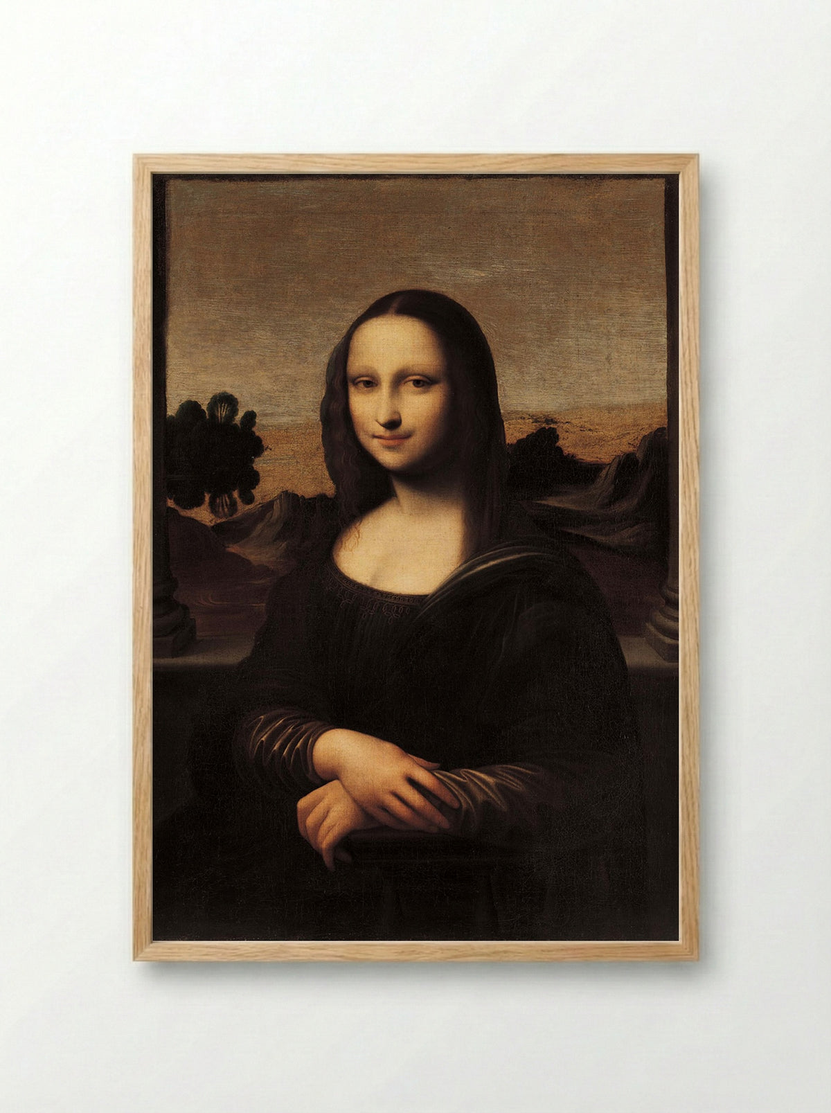 Isleworth Mona Lisa - Leonardo da Vinci - Framed Print Wood