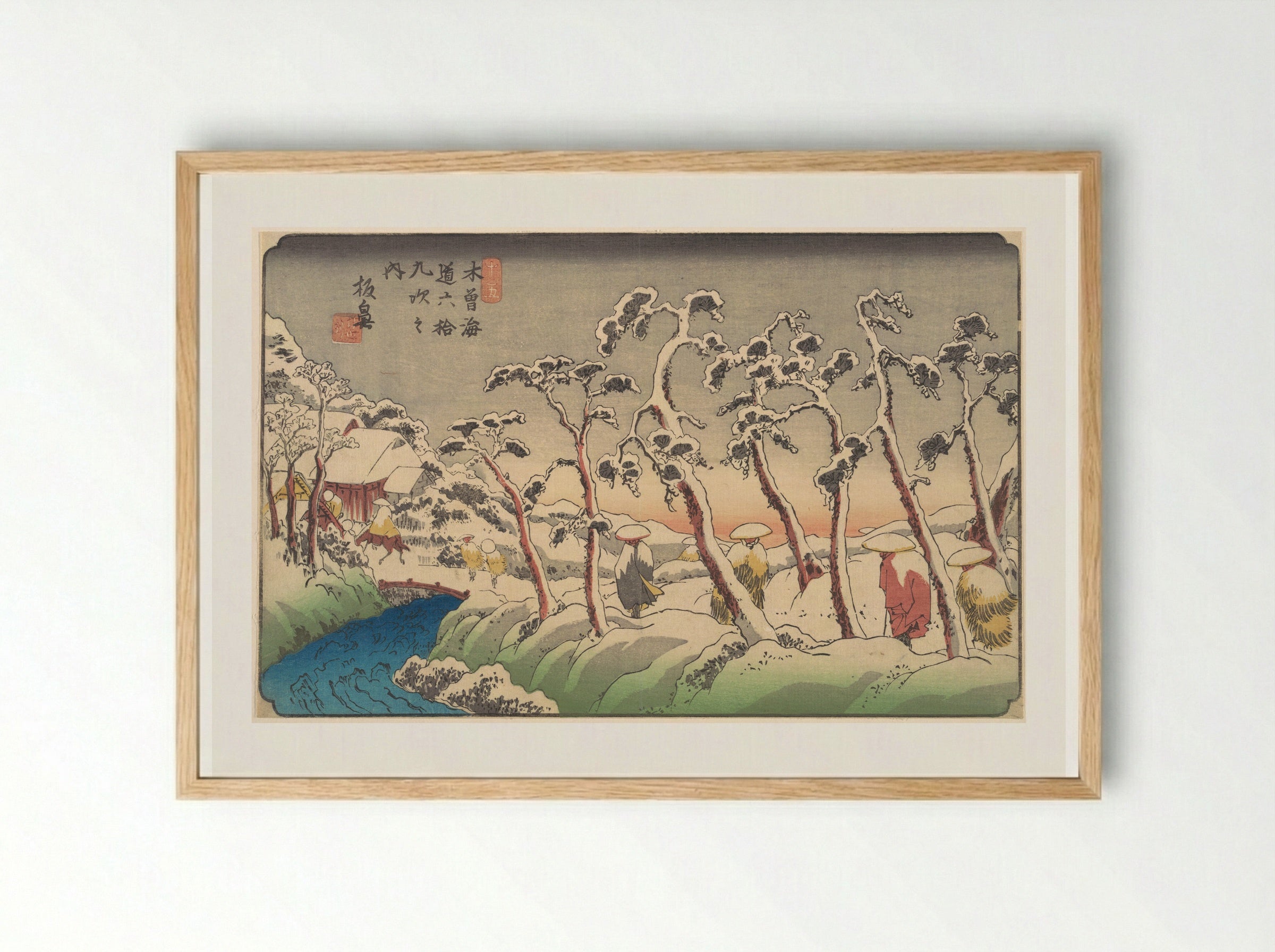 Itabana - Keisai Eisen - Framed Print Wood