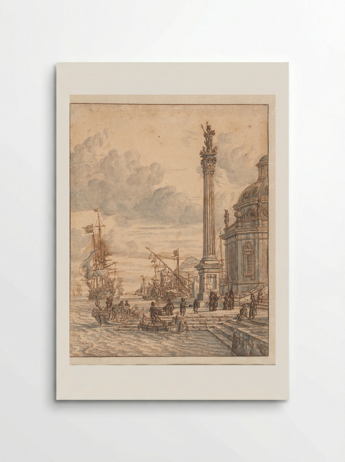 Italiaanse haven - Jacobus Storck - Poster