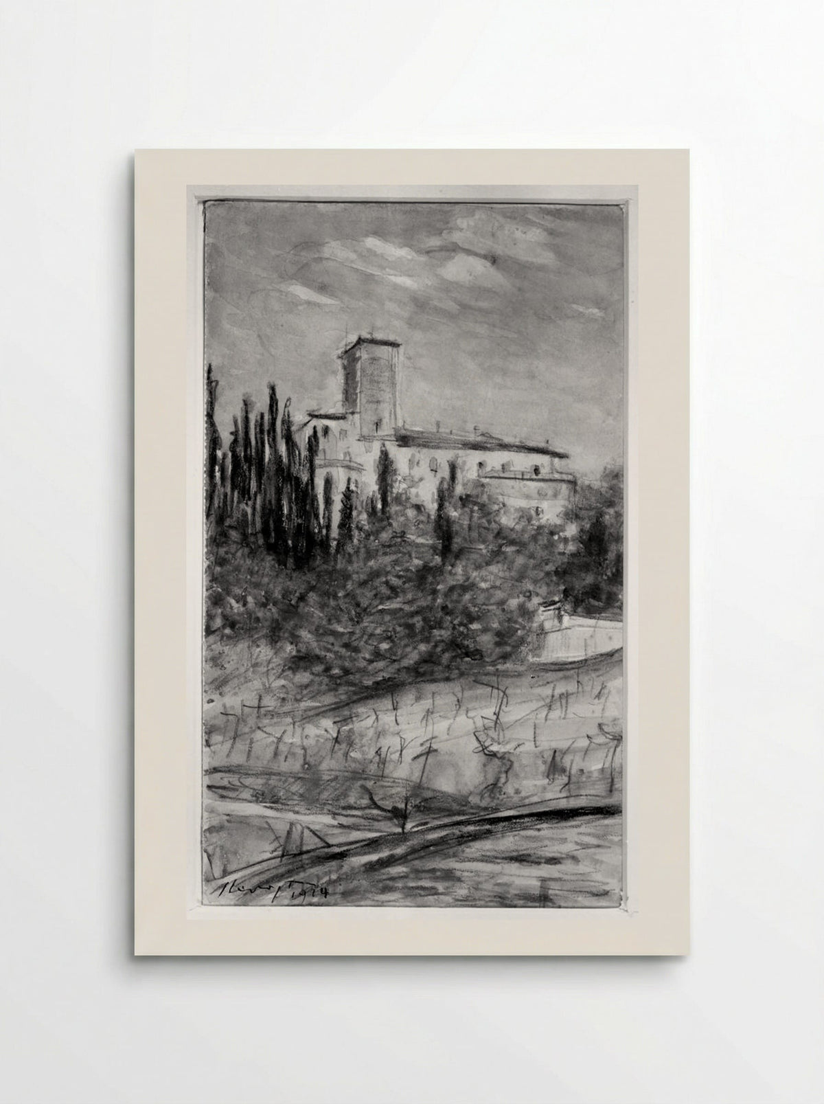 Italian Landscape (Study of a Villa) - Max Slevogt - Poster