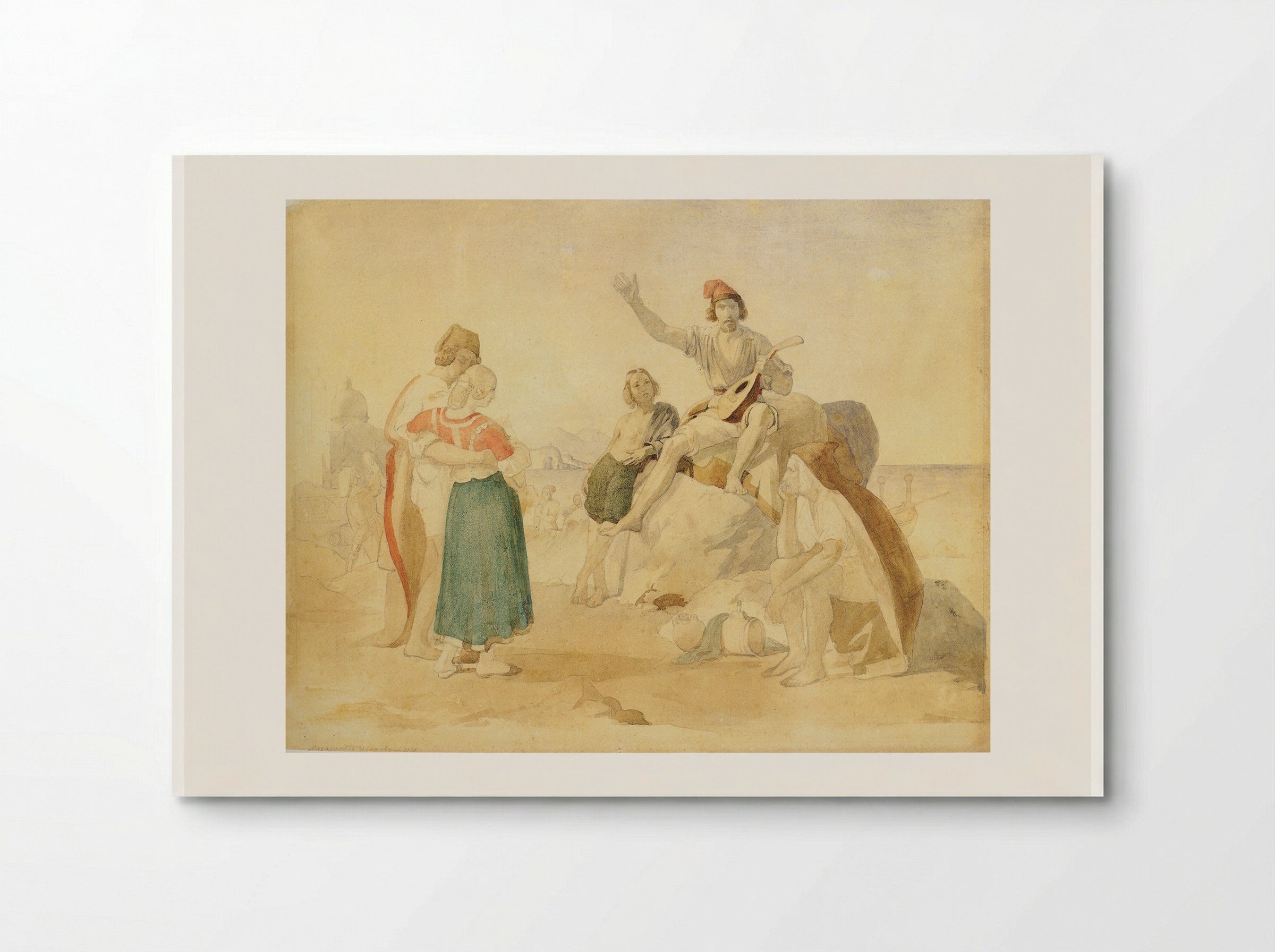 Italian Scene - Alexander Ivanov - Poster