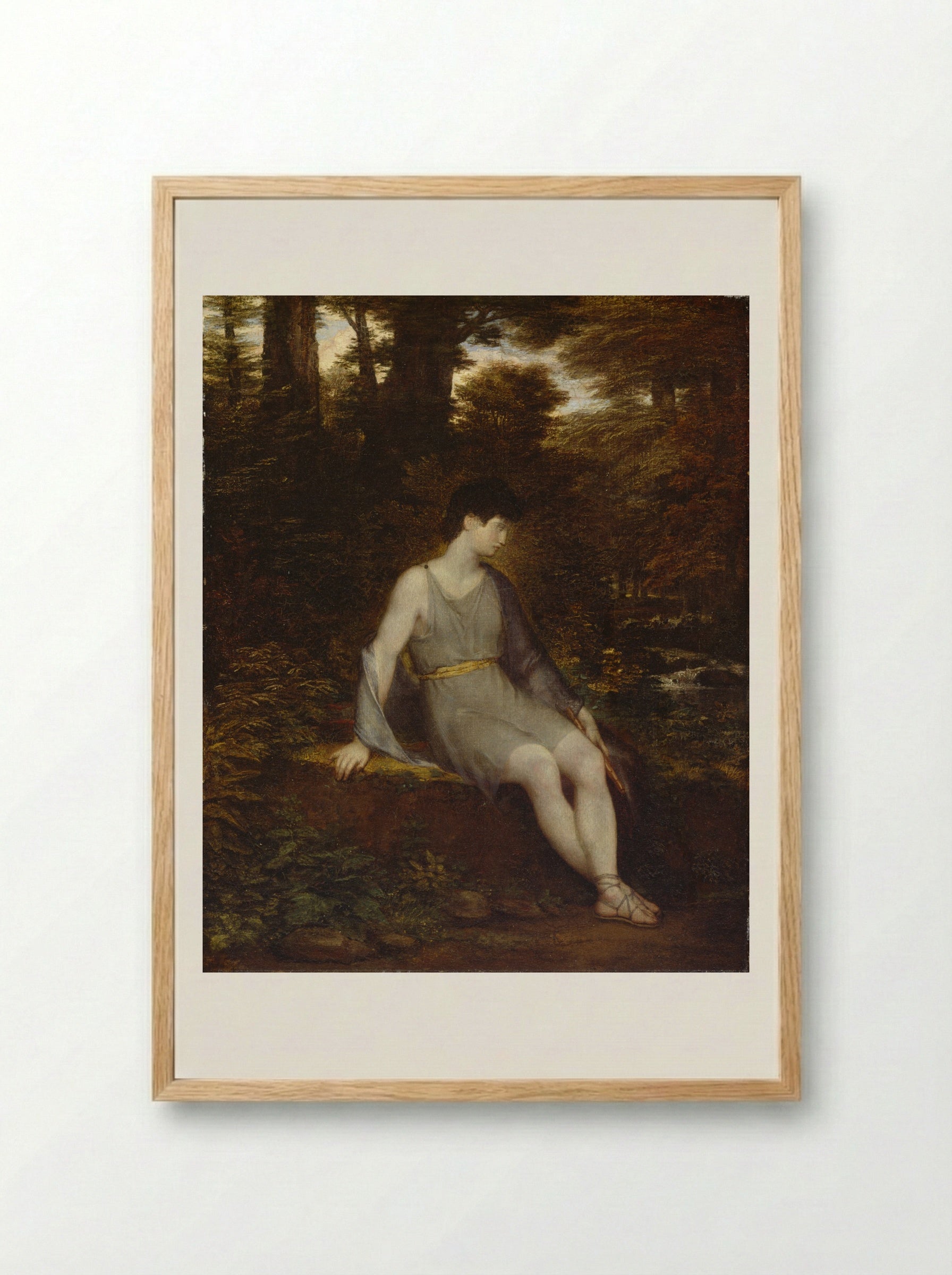 Italian Shepherd Boy - Washington Allston - Framed Print Wood