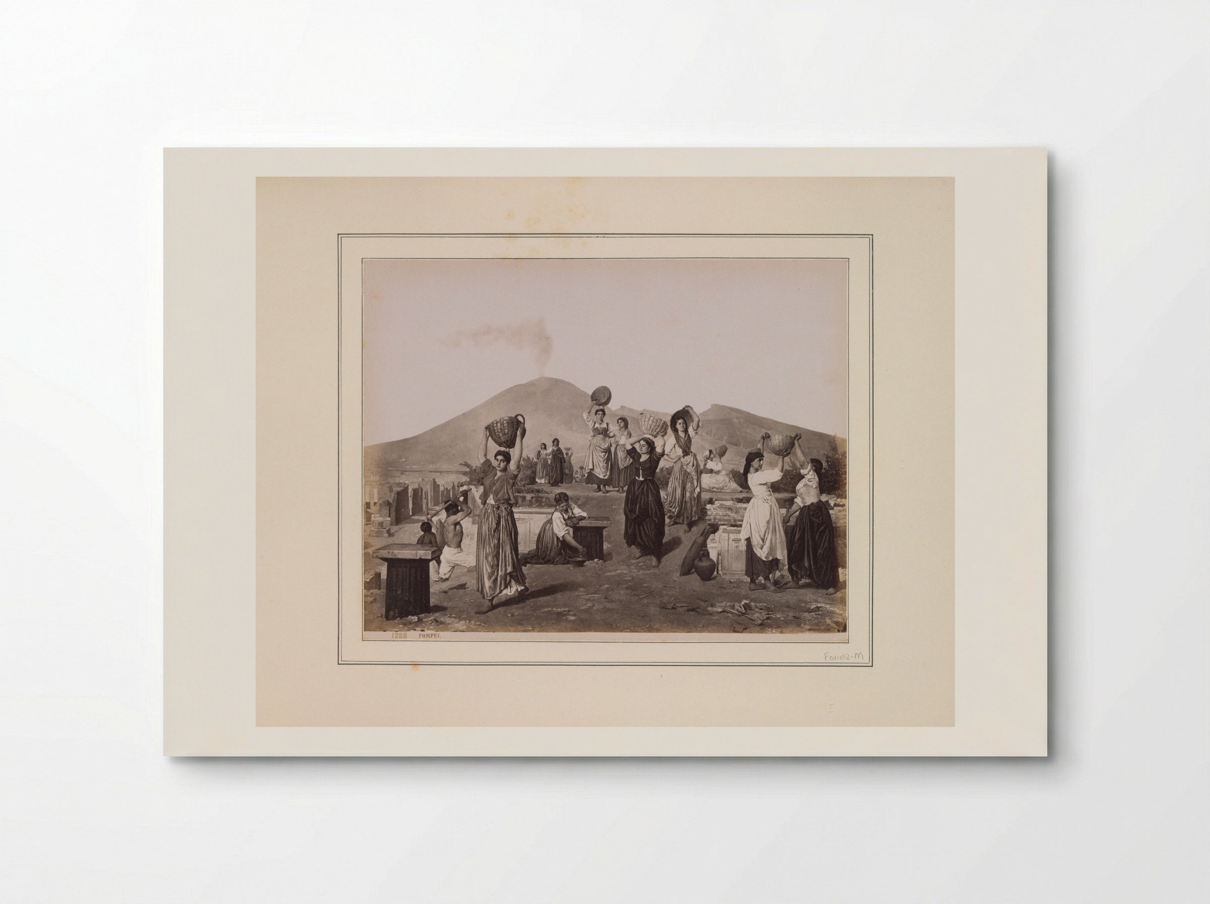 Italian Women at the Excavations of Pompeii - Giorgio Sommer - Poster