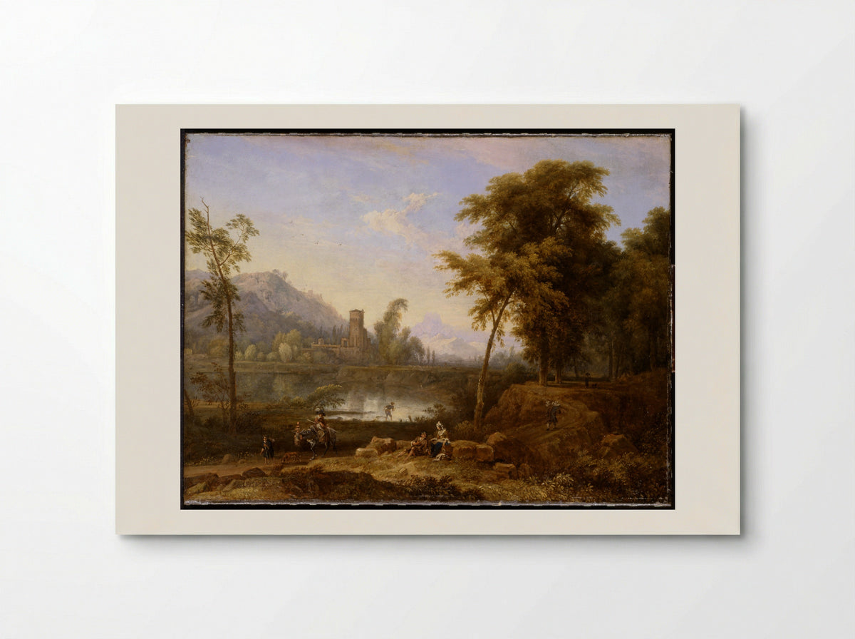 Italianate Landscape with Broken Tree - Nicolaes Piemont - Poster