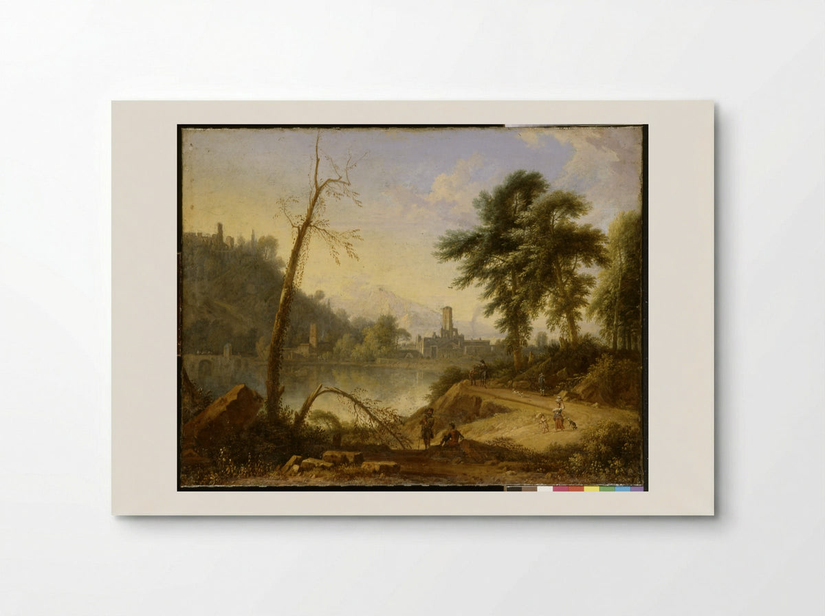 Italianate Landscape with Muleteer - Nicolaes Piemont - Poster