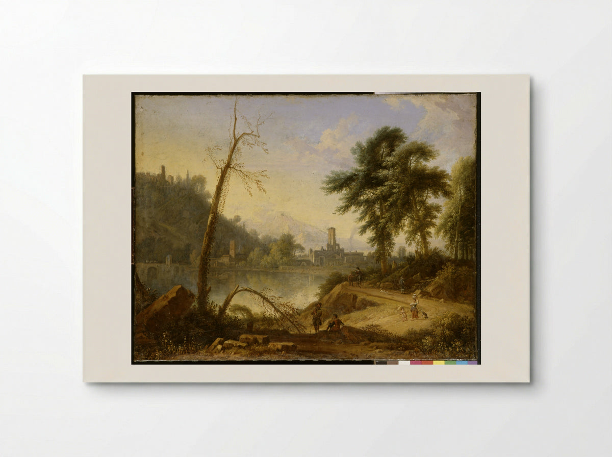 Italianate Landscape with Muleteer - Nicolaes Piemont - Poster