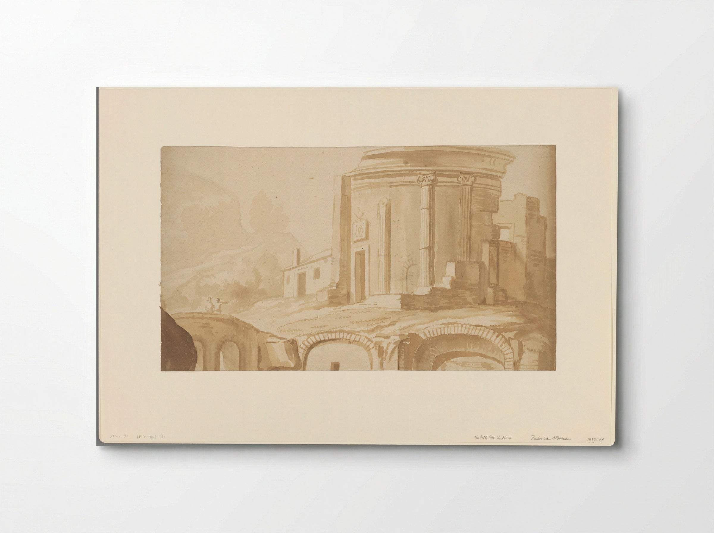 Italianate View with Temple Ruins - Pieter van Bloemen - Poster