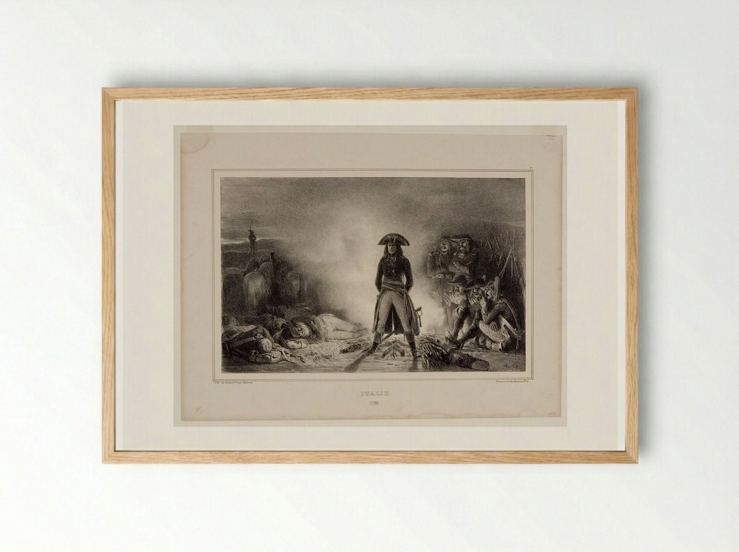 Italie, 1796 - Denis-Auguste-Marie Raffet - Framed Print Wood
