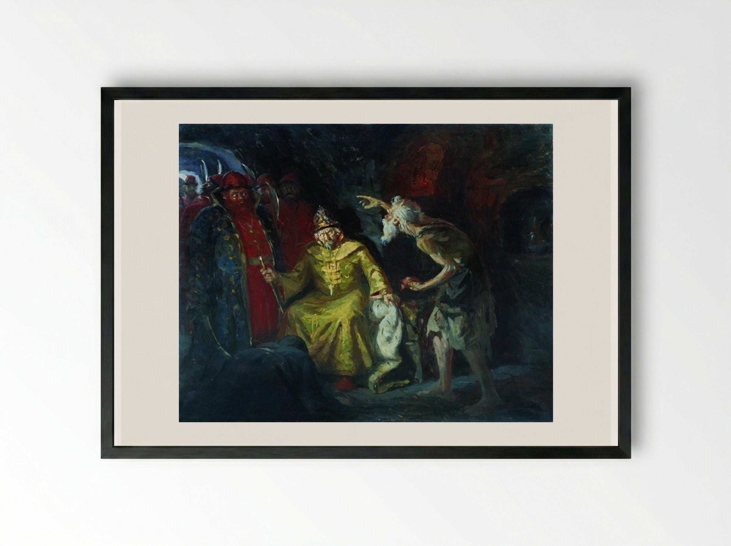 Ivan the Terrible - Andrei Ryabushkin - Framed Print Black