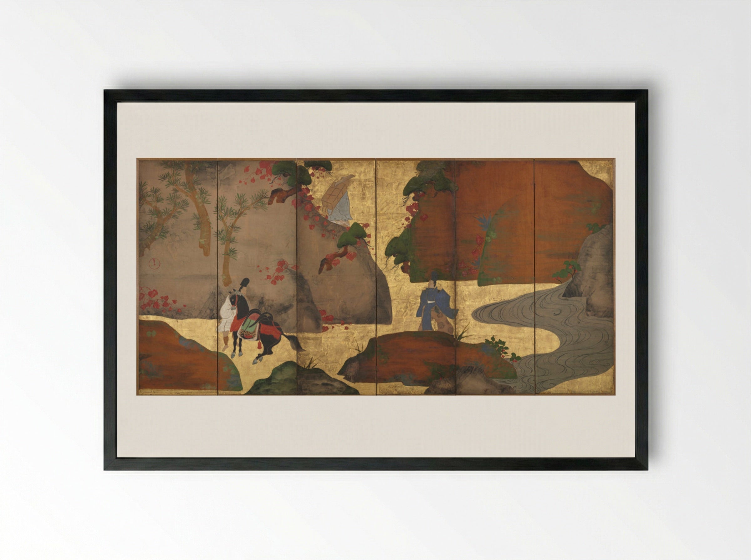 Ivy Lane - Fukae Roshū - Framed Print Black