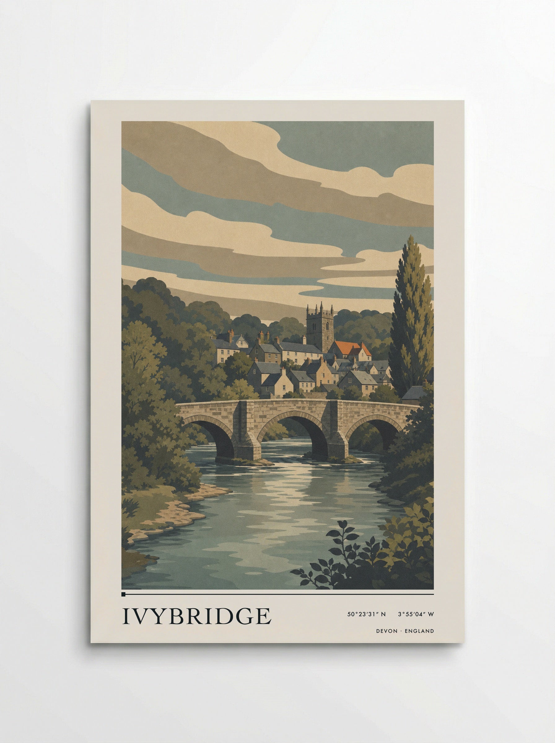 Ivybridge Devon England Travel Poster - Poster