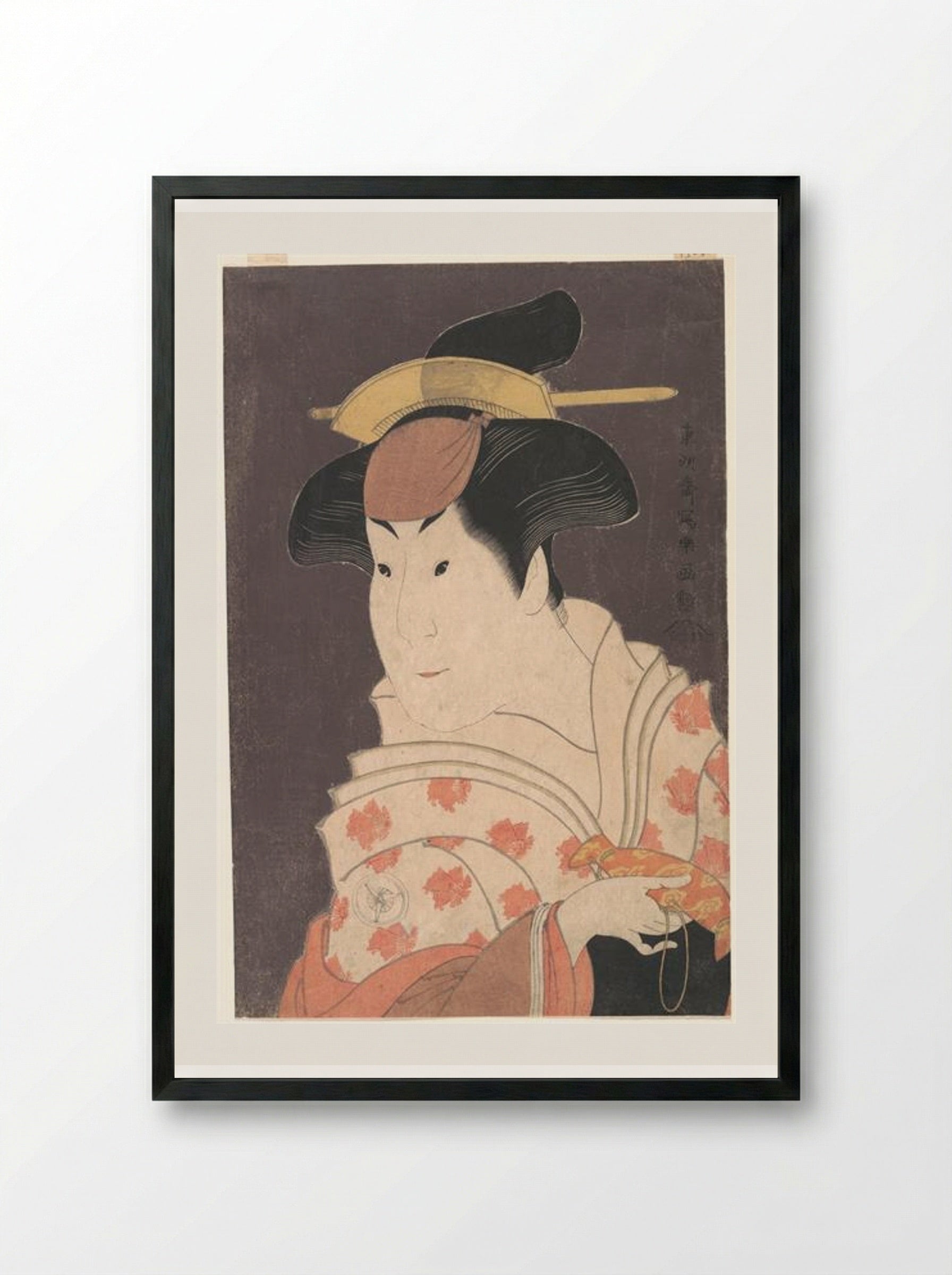 Iwai Hanshirō IV as Shigenoi - Tōshūsai Sharaku - Framed Print Black