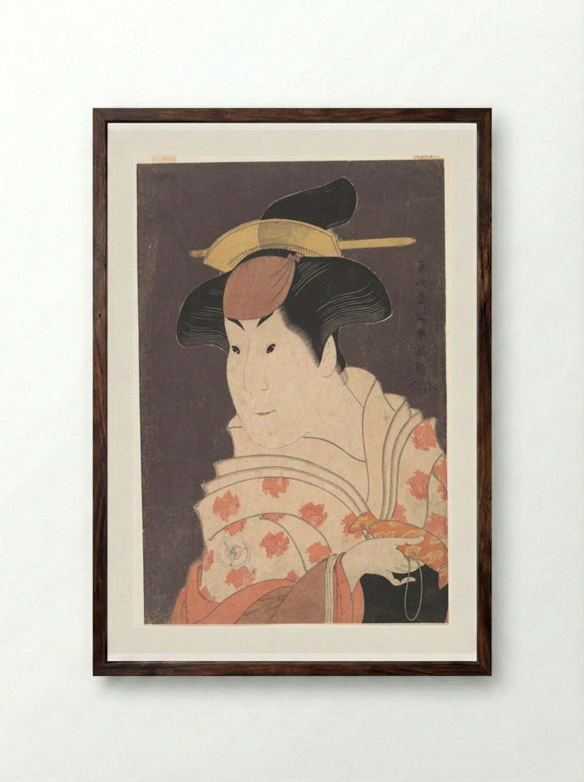 Iwai Hanshirō IV as Shigenoi - Tōshūsai Sharaku - Framed Print Dark Wood