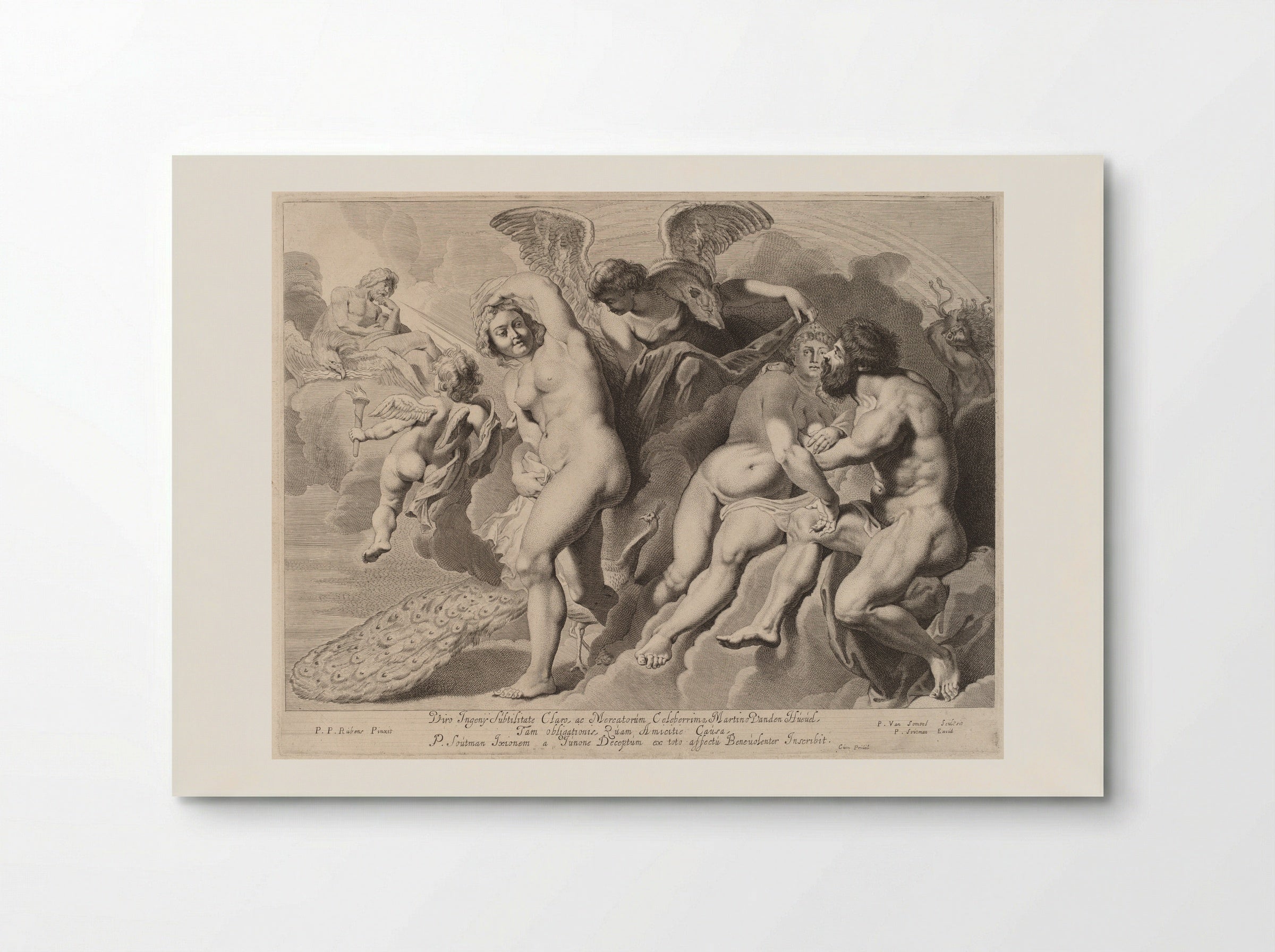 Ixion Deceived by Juno and Jupiter - Pieter van Sompel - Poster