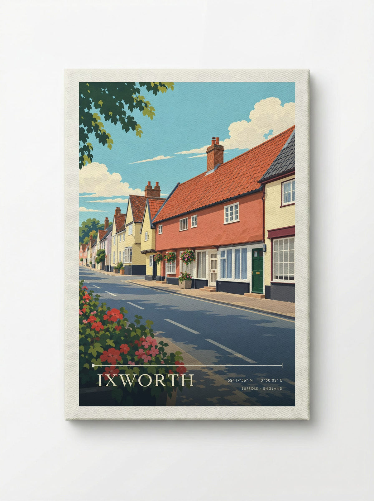 Ixworth, Suffolk | Travel Poster - Canvas