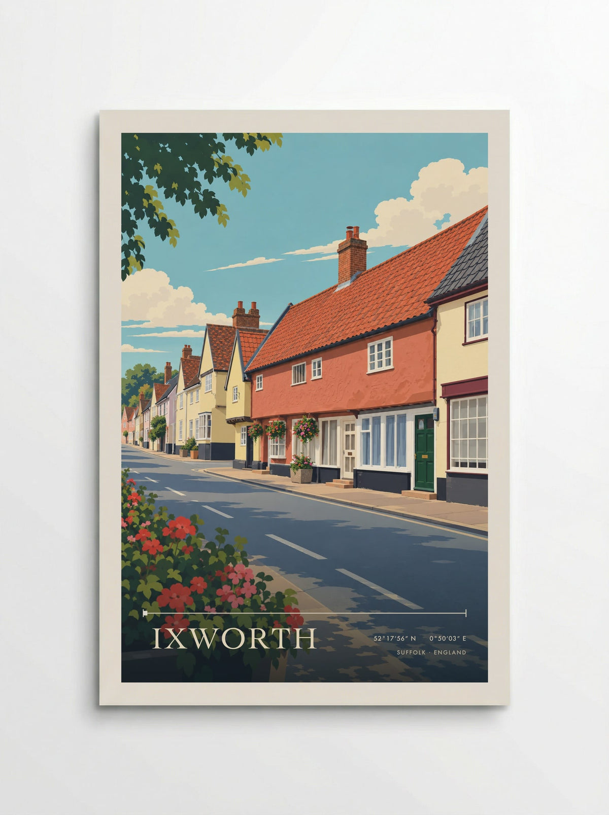 Ixworth, Suffolk | Travel Poster - Poster