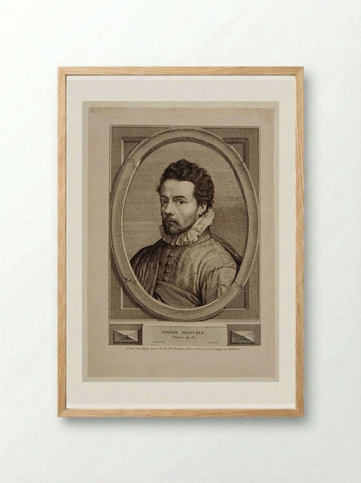 Jérôme Francken - Jean Morin - Framed Print Wood