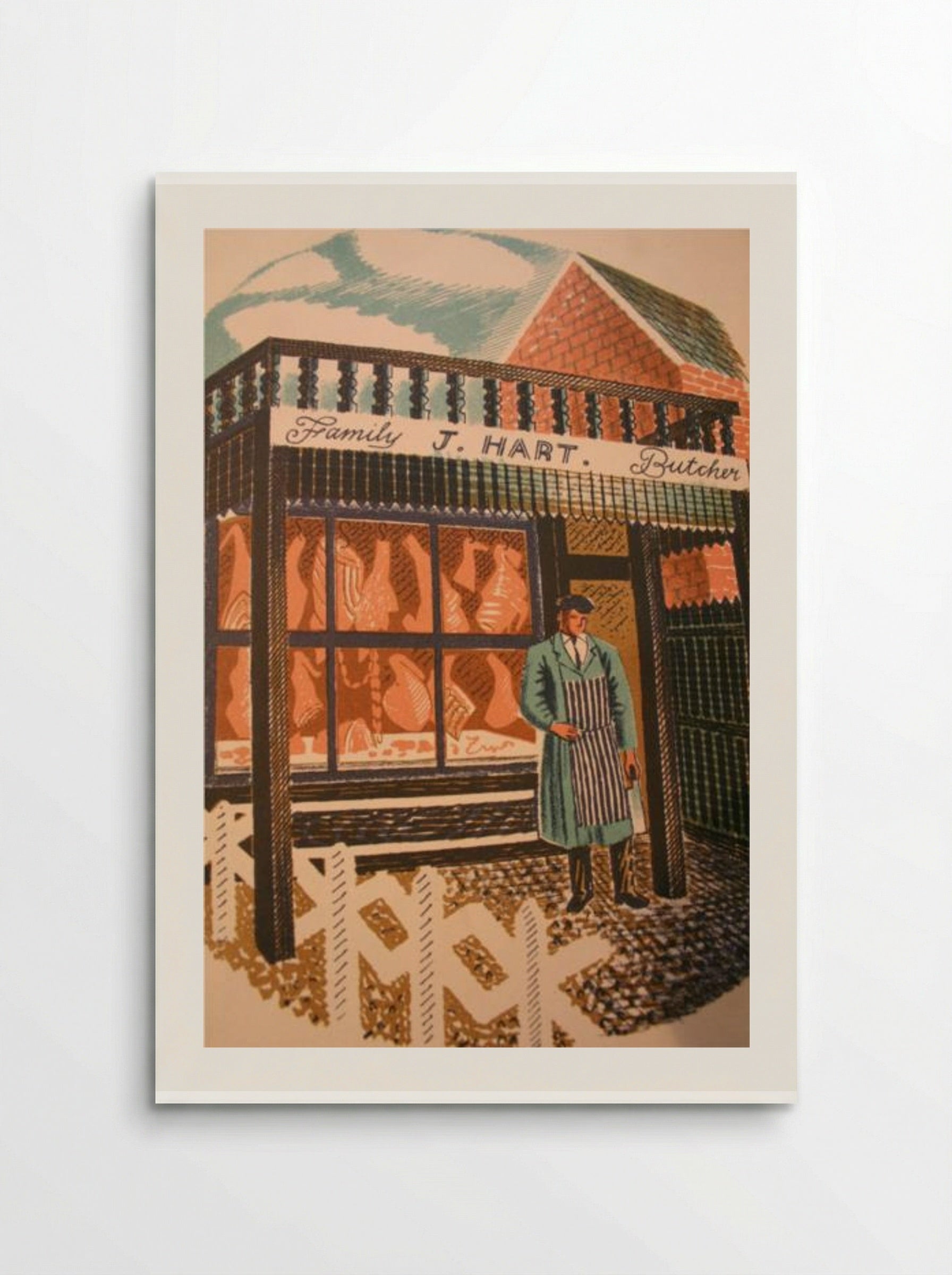 J. Hart, Family Butcher - Eric Ravilious - Poster