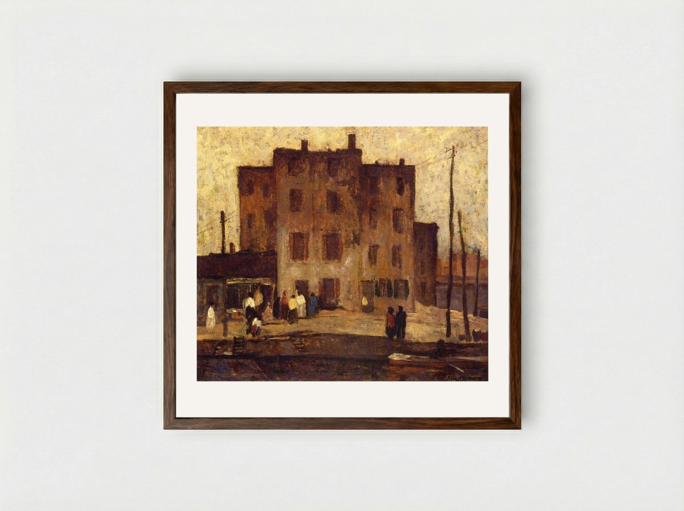 Jack's Castle - Robert Spencer - Framed Print Dark Wood