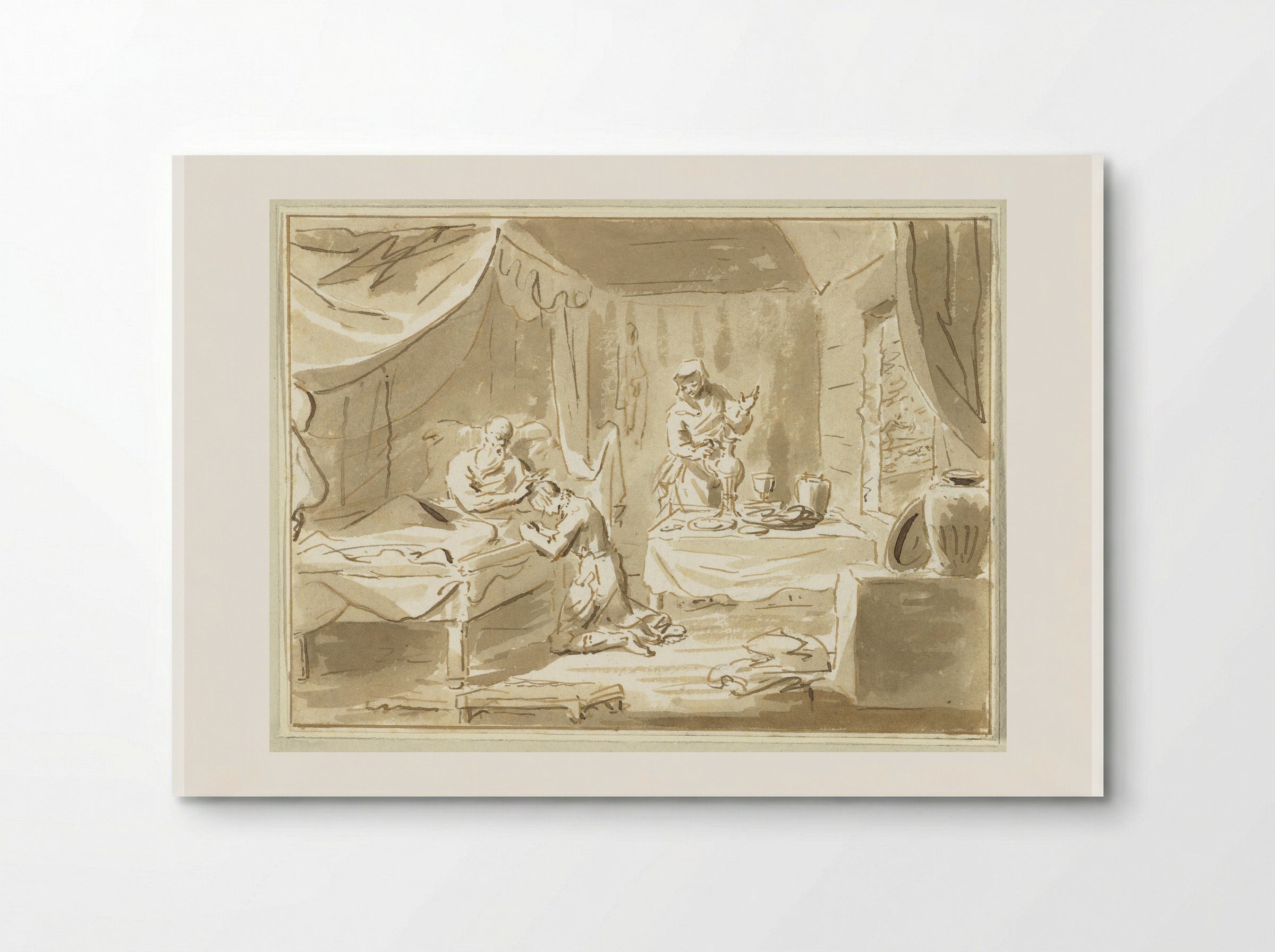 Jacob Receiving the Blessing of Isaac - Cornelis van Noorde - Poster