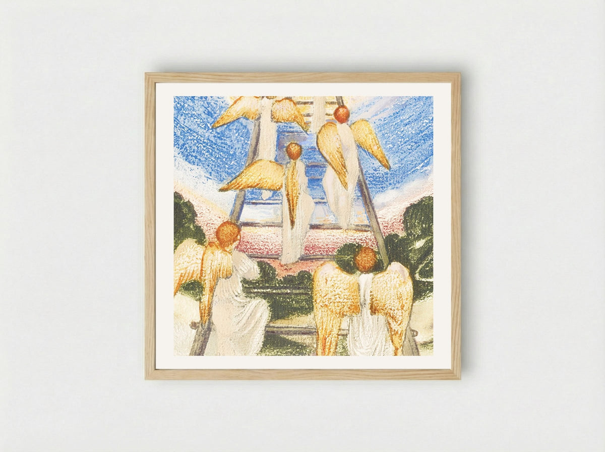 Jacob's Ladder from The Flower Book - Edward Burne-Jones - Framed Print Wood