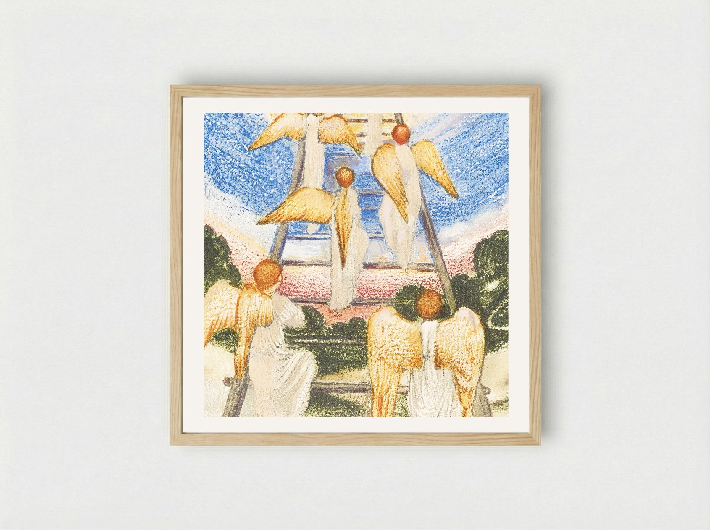 Jacob's Ladder from The Flower Book - Edward Burne-Jones - Framed Print Wood