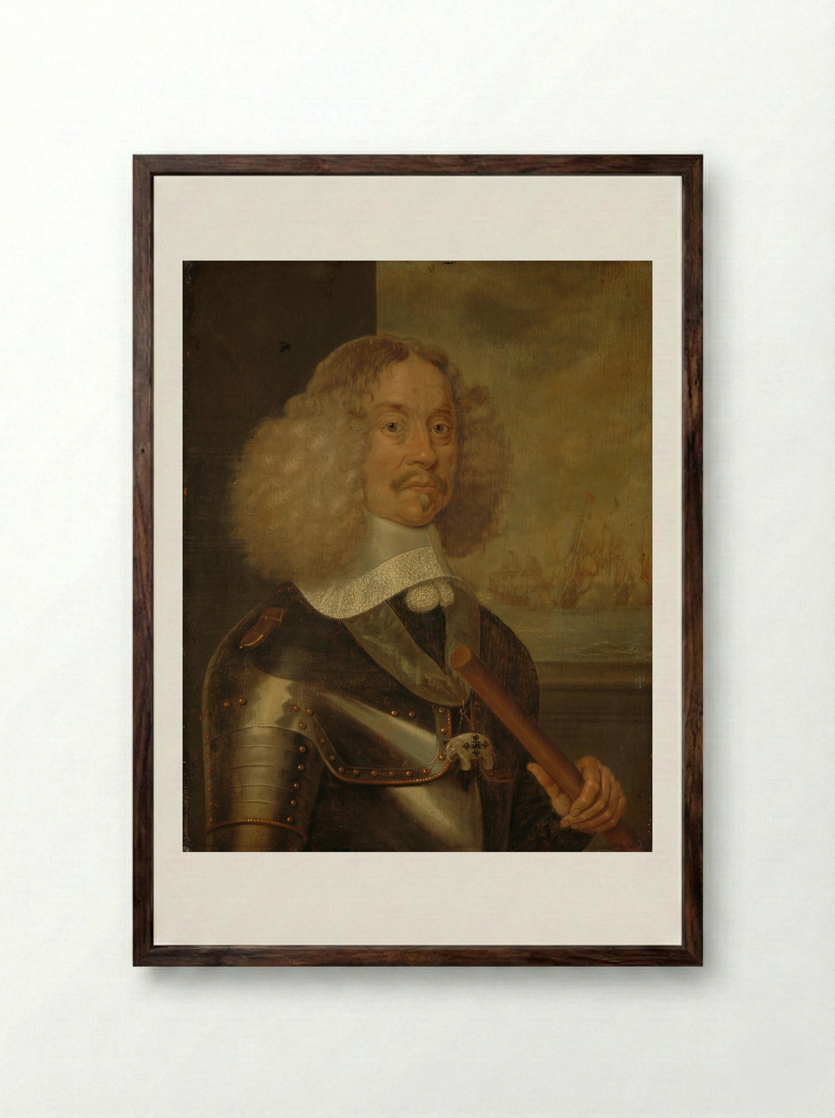 Jacob van Wassenaer Obdam - Abraham Evertsz. van Westerveld - Framed Print Dark Wood