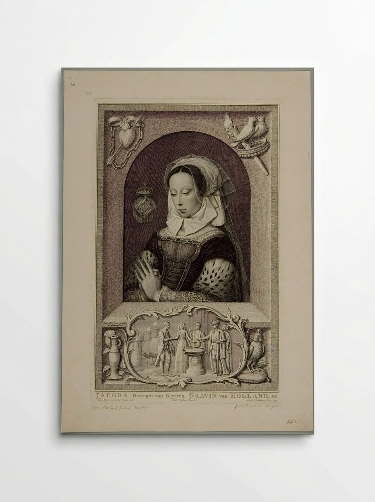 Jacoba, Duchess of Bavaria - Jakob Folkema - Poster