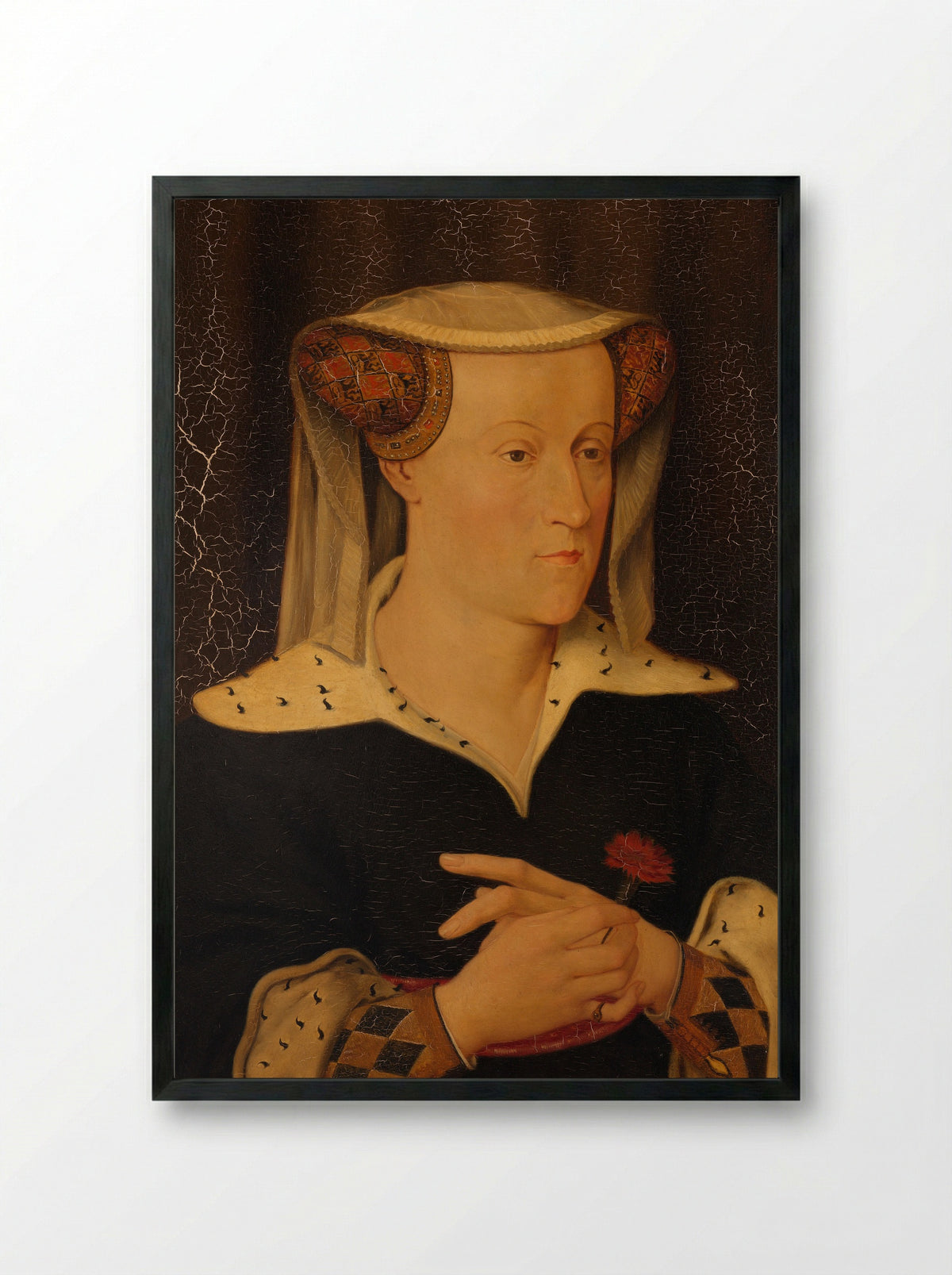 Jacoba van Beieren - Pieter Willem Sebes - Framed Print Black