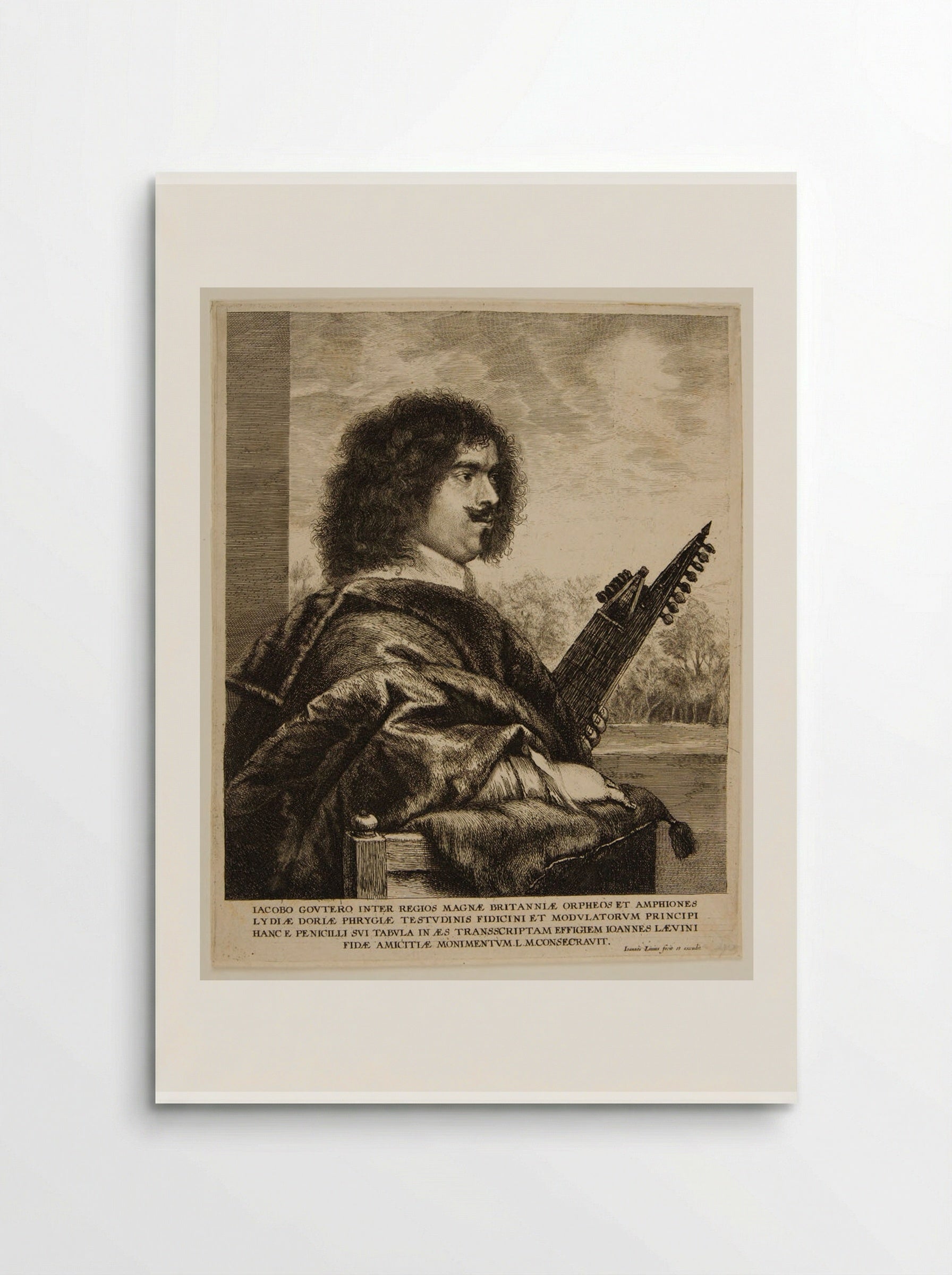 Jacobo Gouters (Jacques Gaultier), French Lutenist in London - Jan Lievens - Poster