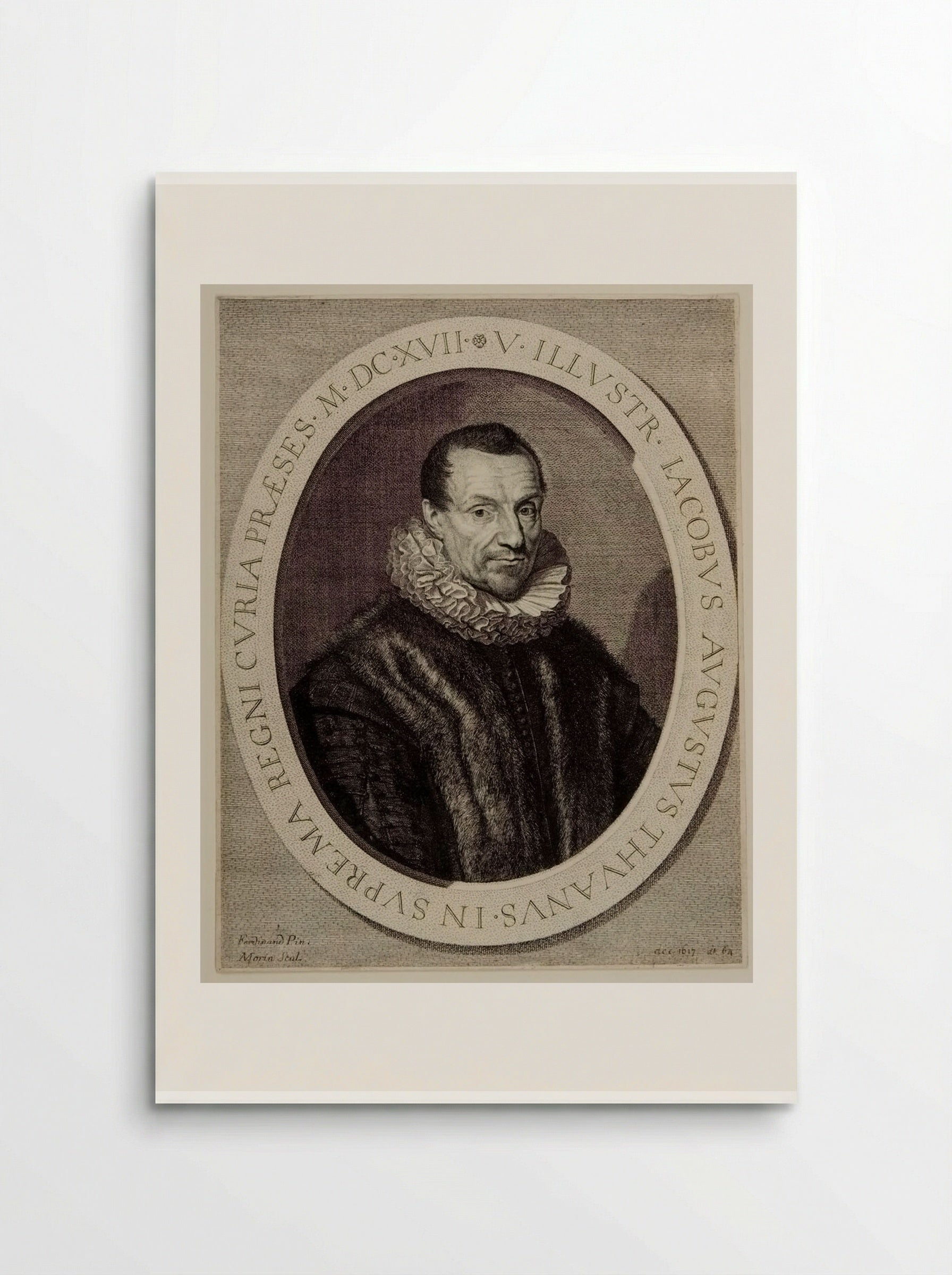 Jacques-Auguste de Thou - Jean Morin - Poster