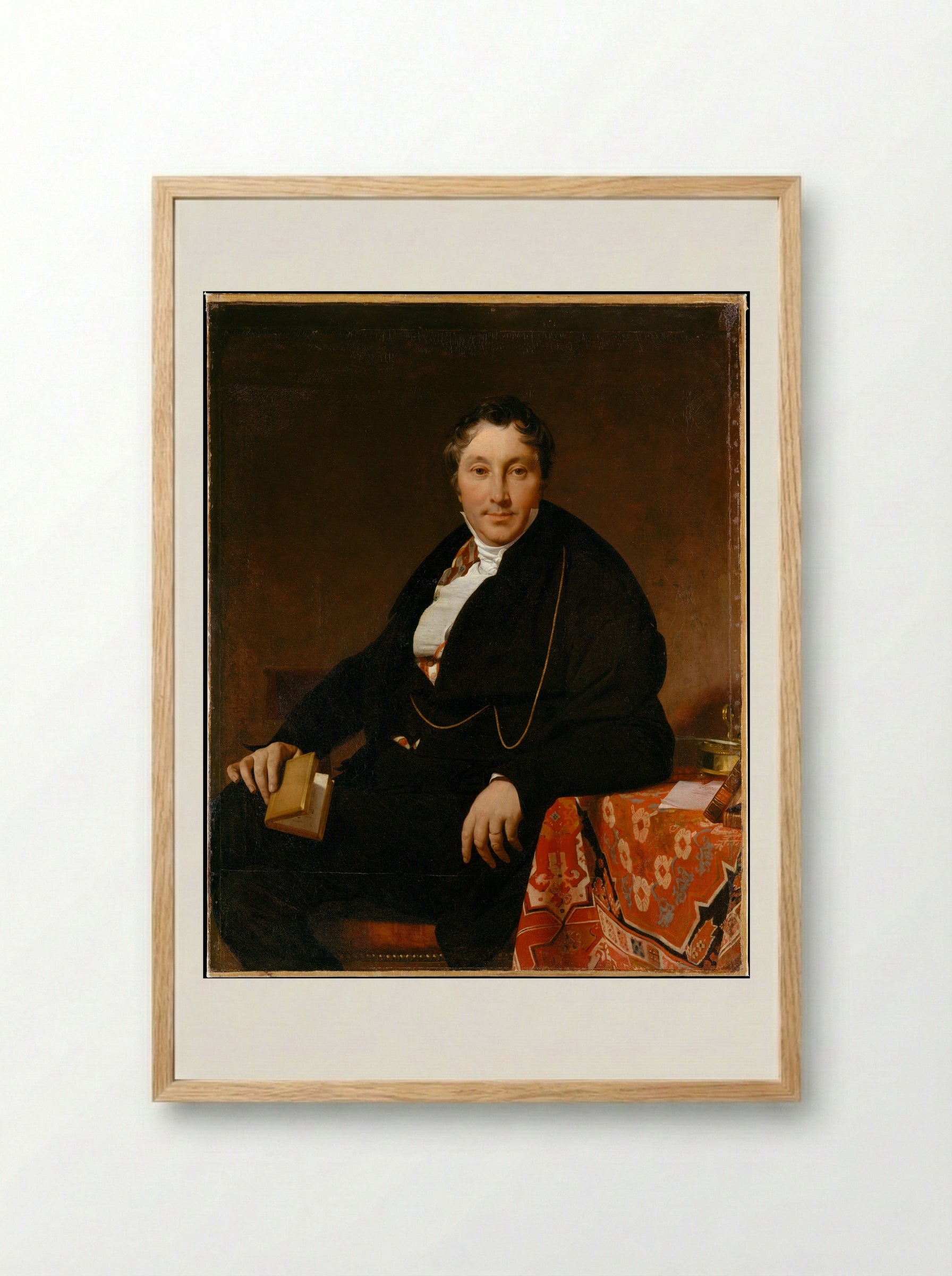 Jacques-Louis Leblanc - Jean Auguste Dominique Ingres - Framed Print Wood
