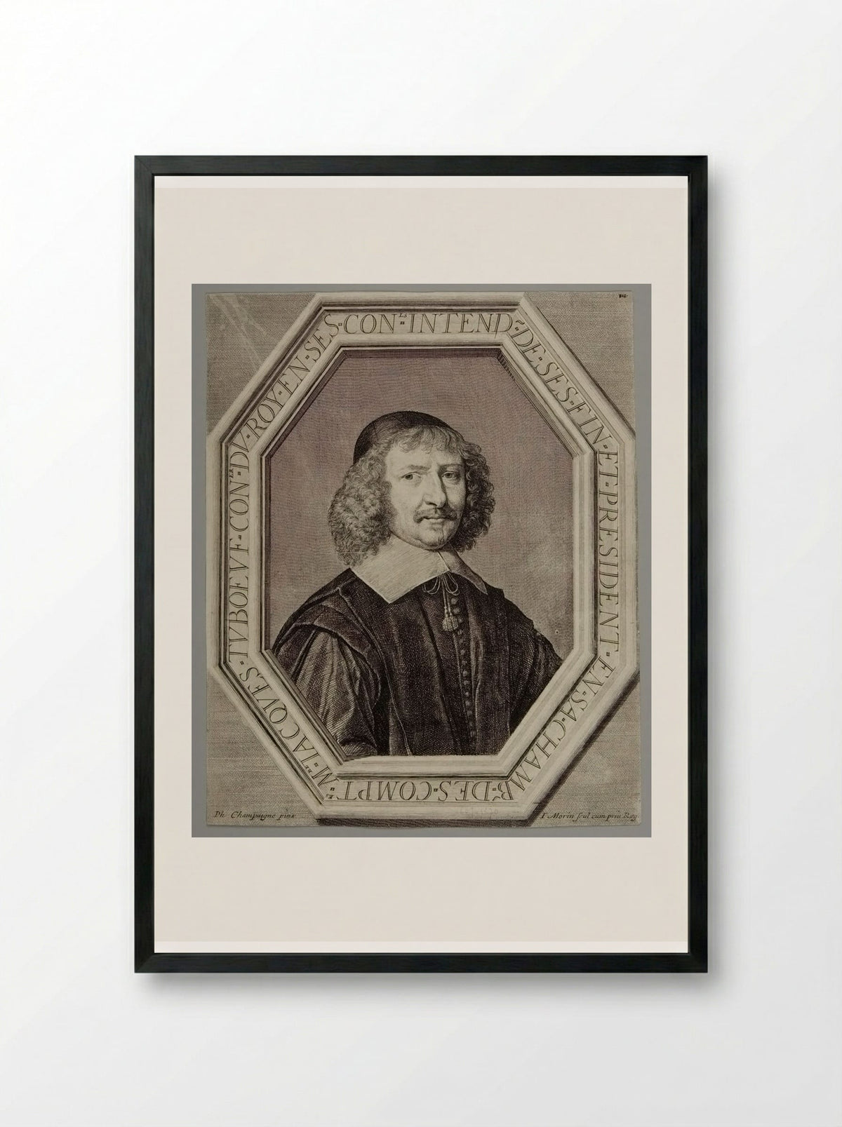 Jacques Tuboeuf, Comptroller of Finances - Jean Morin - Framed Print Black