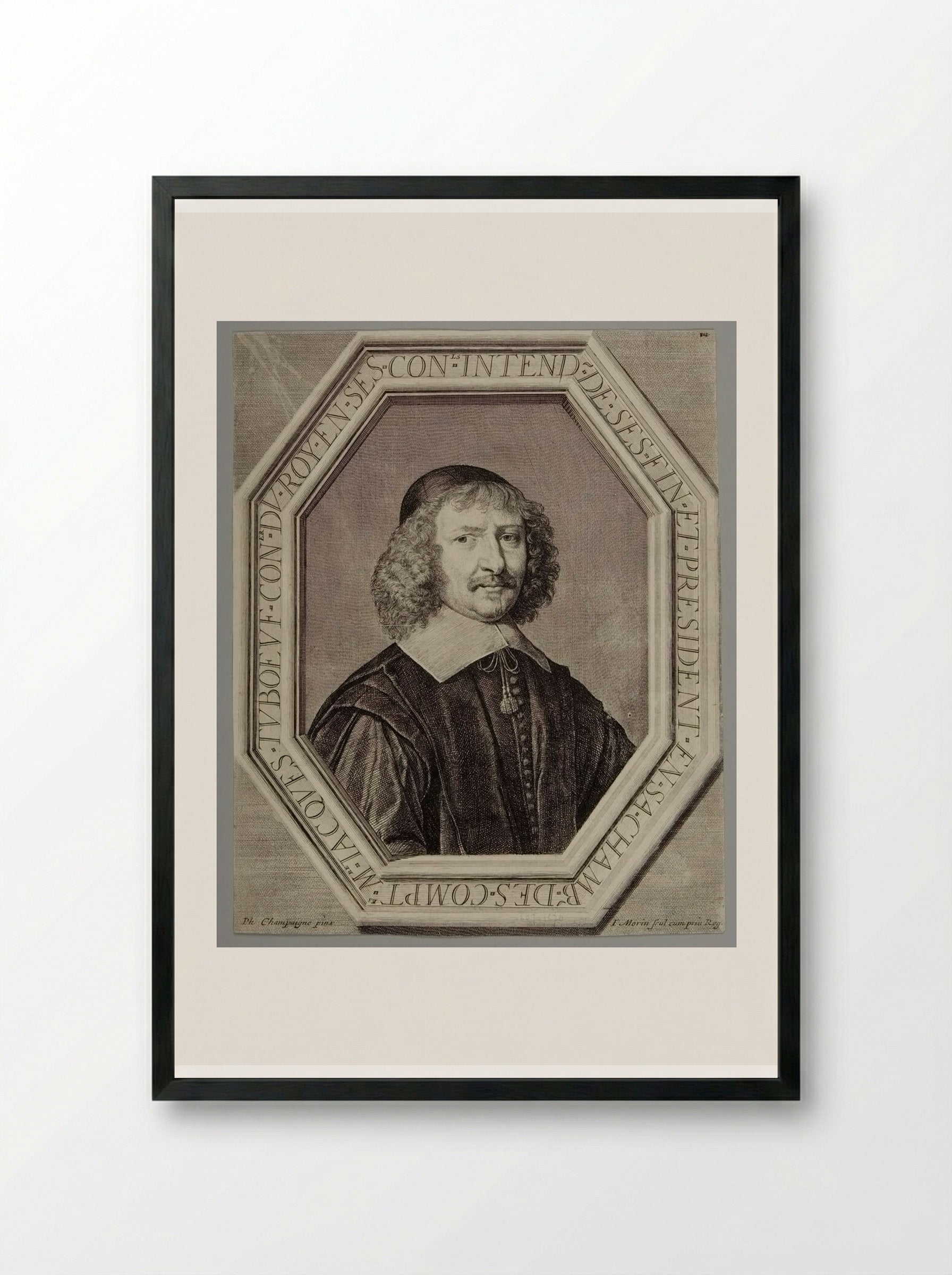 Jacques Tuboeuf, Comptroller of Finances - Jean Morin - Framed Print Black