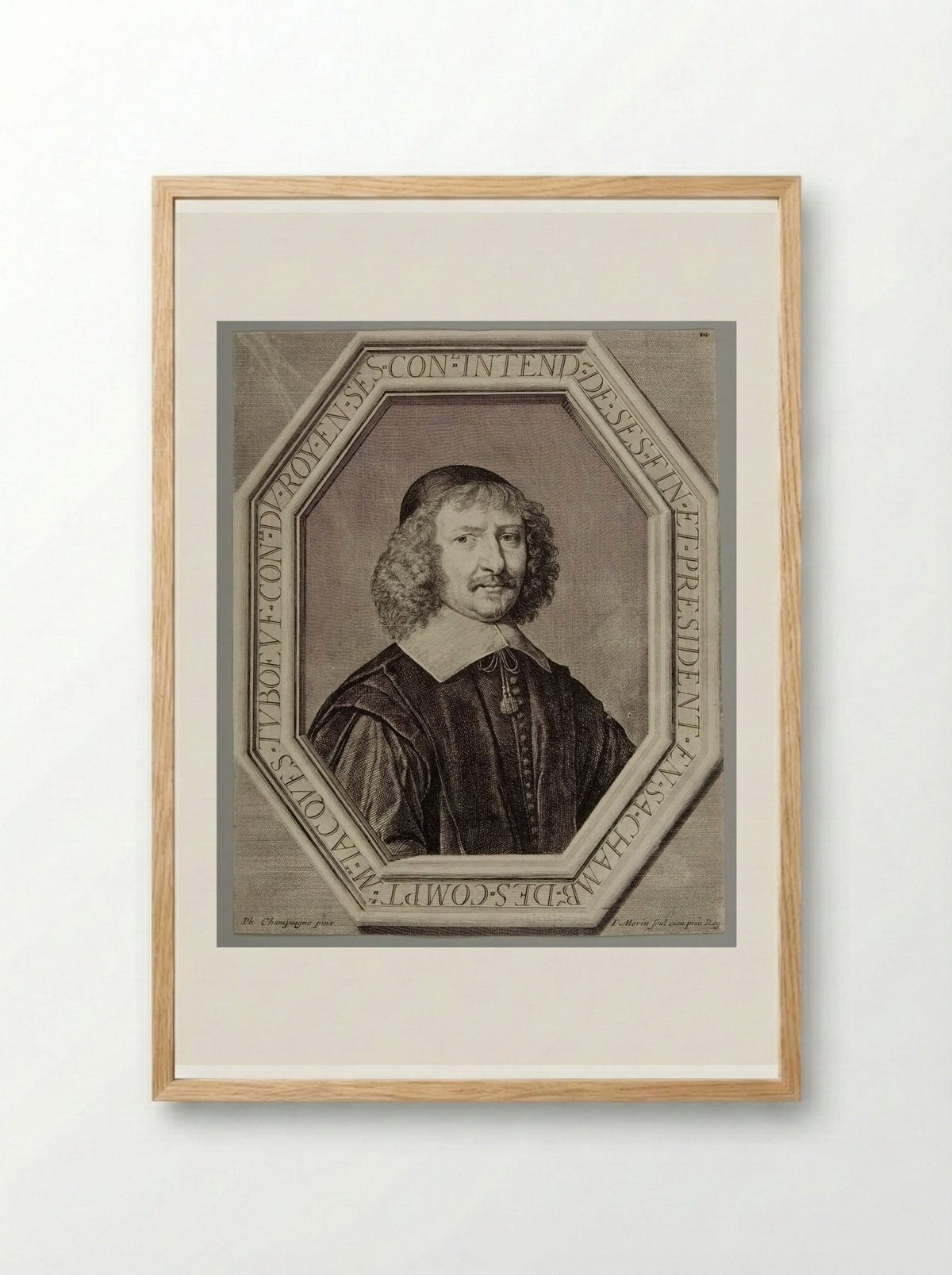 Jacques Tuboeuf, Comptroller of Finances - Jean Morin - Framed Print Wood
