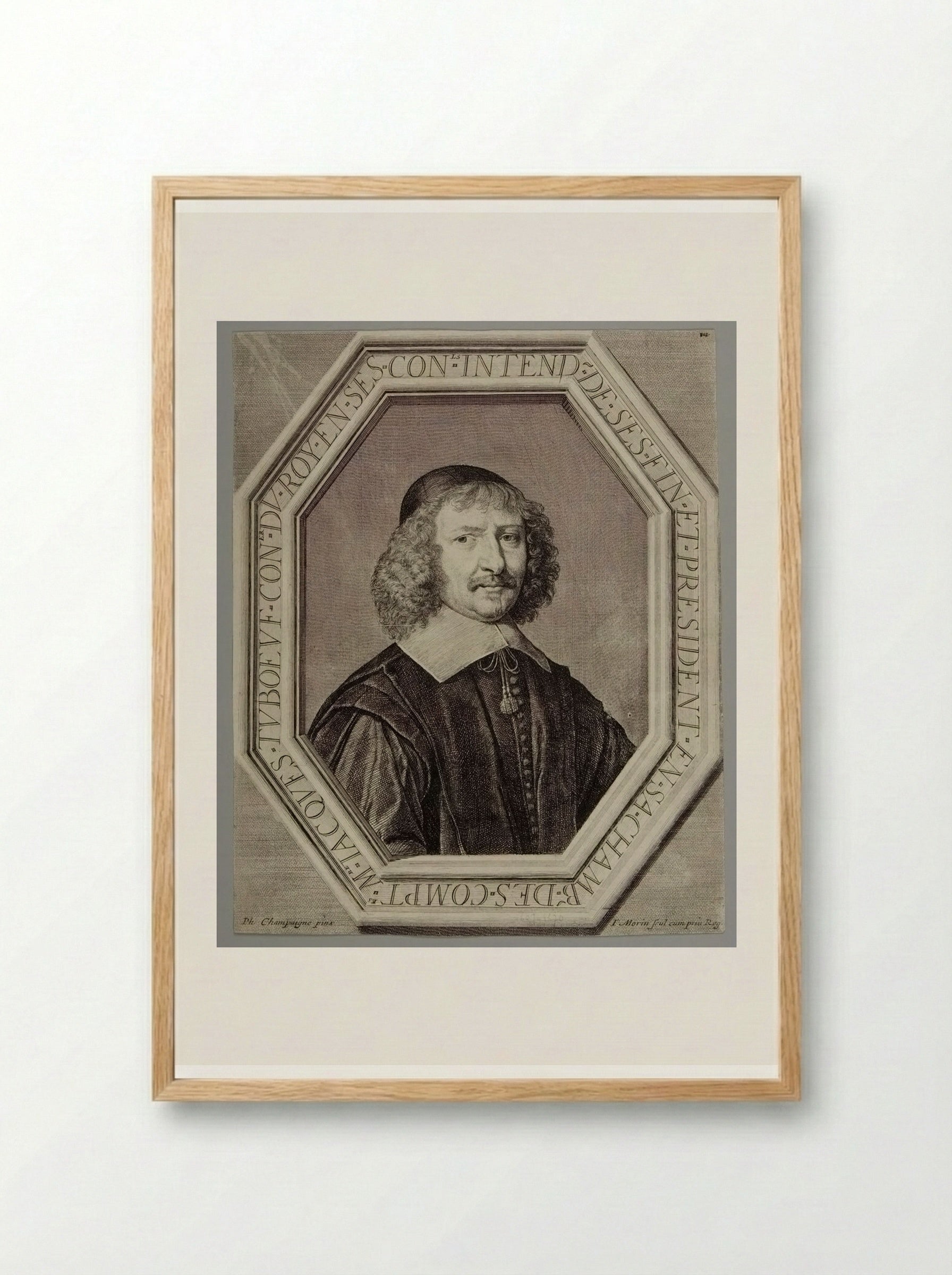 Jacques Tuboeuf, Comptroller of Finances - Jean Morin - Framed Print Wood