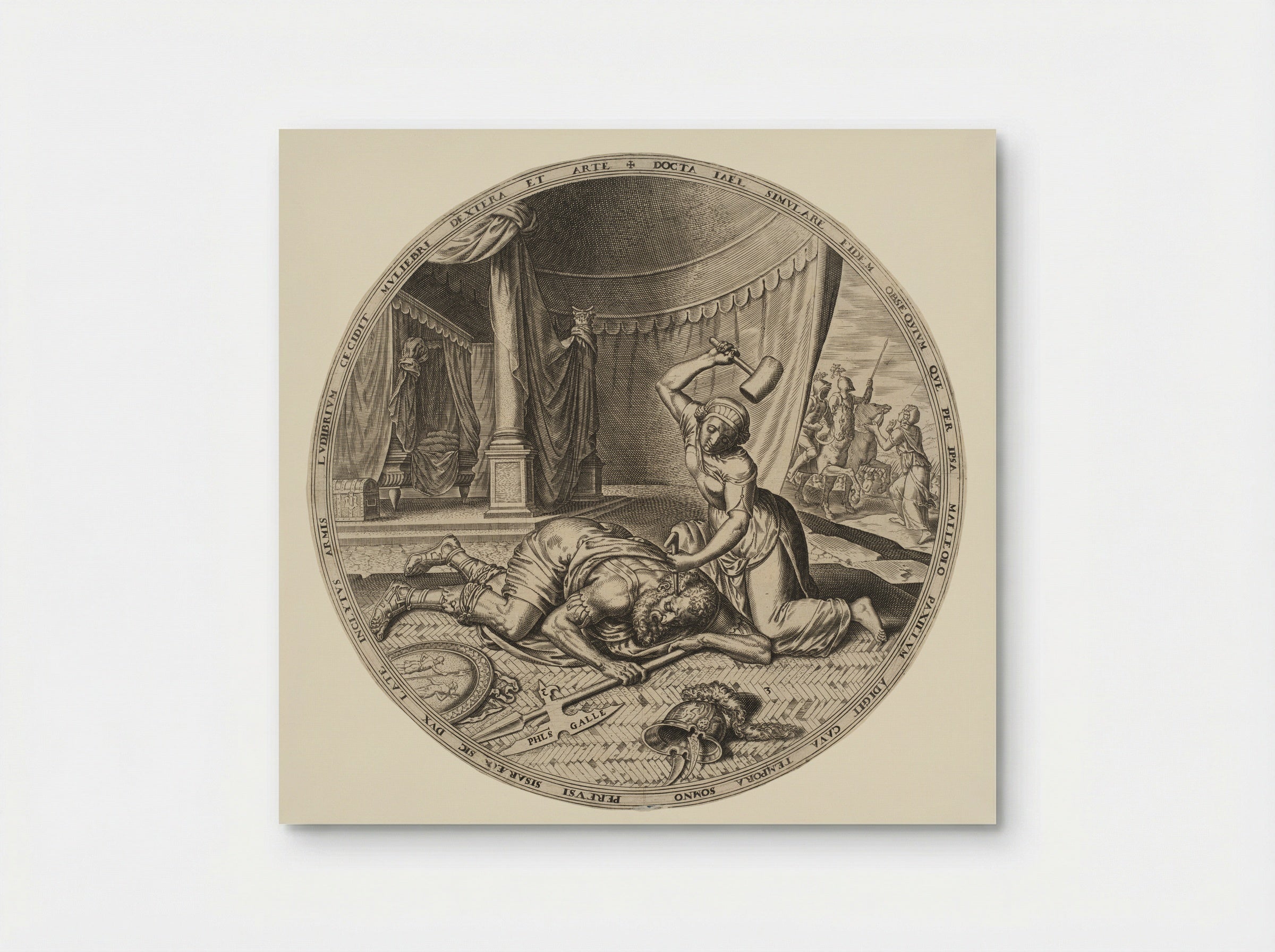 Jael Slaying Sisera - Philips Galle - Poster