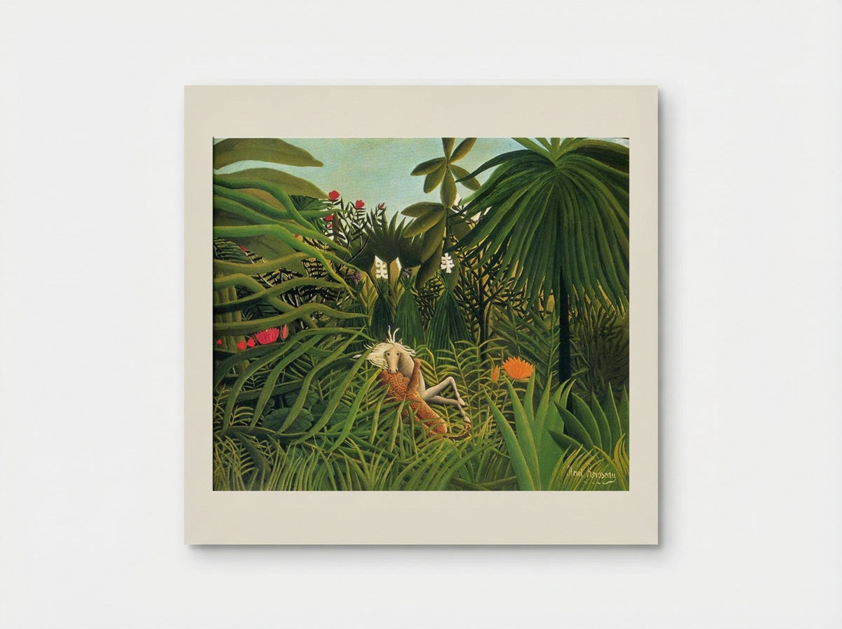 Jaguar Attacking a Horse - Henri Rousseau - Poster