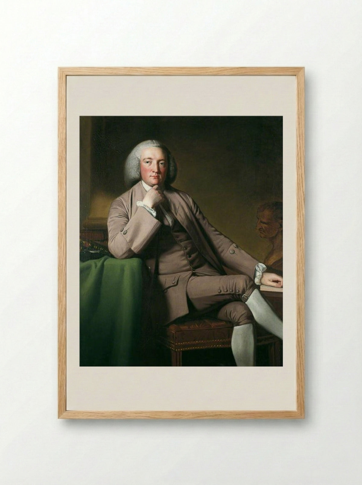 James Ainslie - George Romney - Framed Print Wood