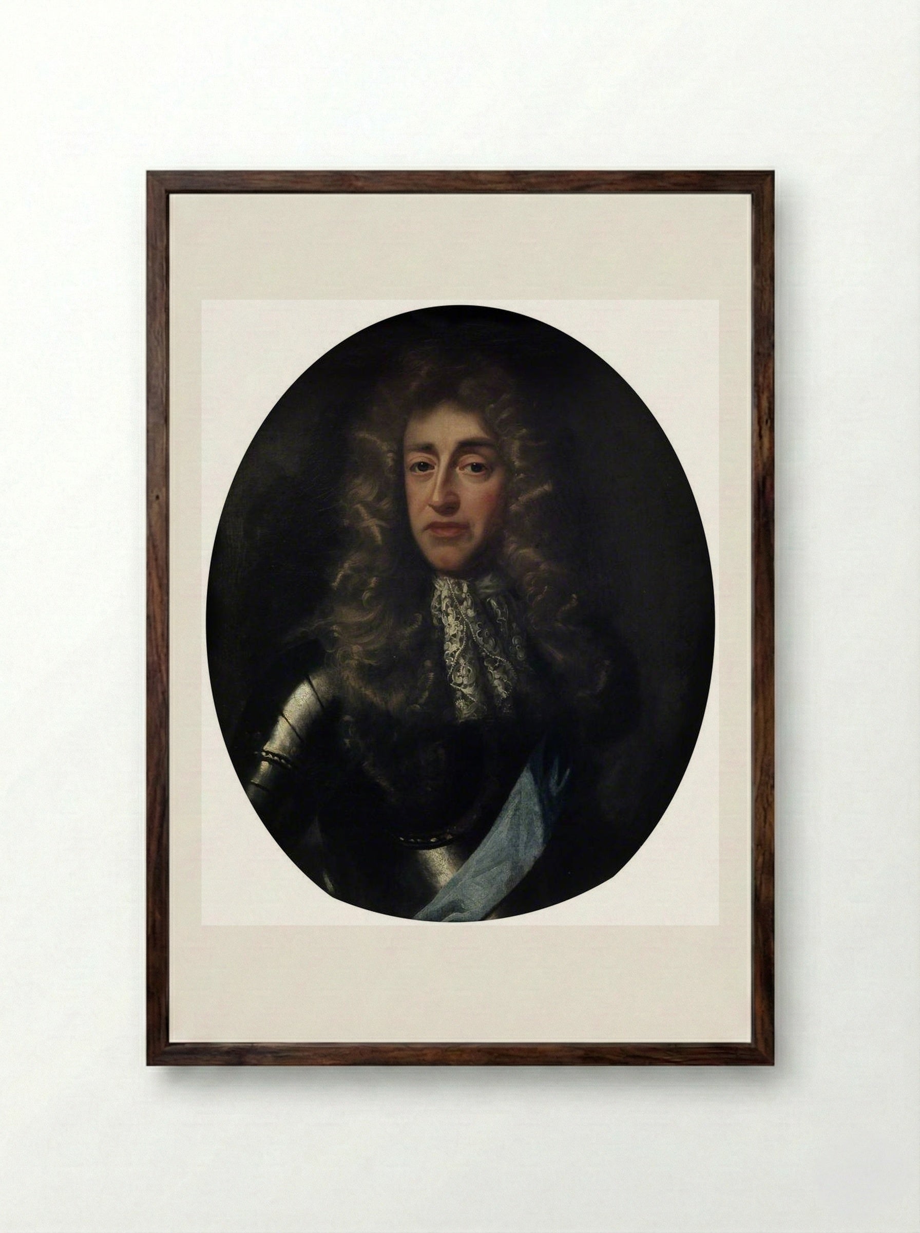 James, Duke of York, Later King James II - John Riley - Framed Print Dark Wood