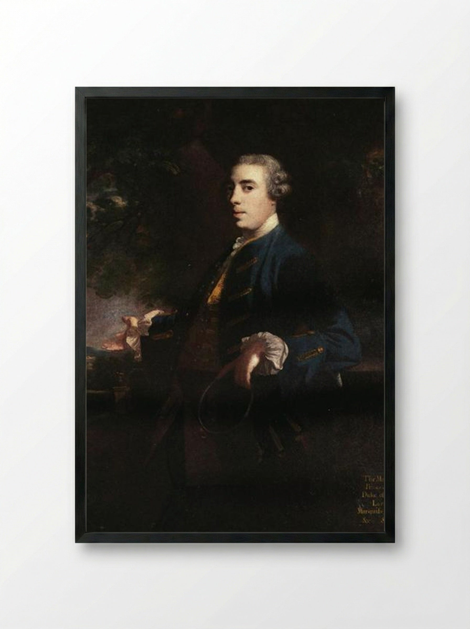 James FitzGerald, 1st Duke of Leinster - Joshua Reynolds - Framed Print Black