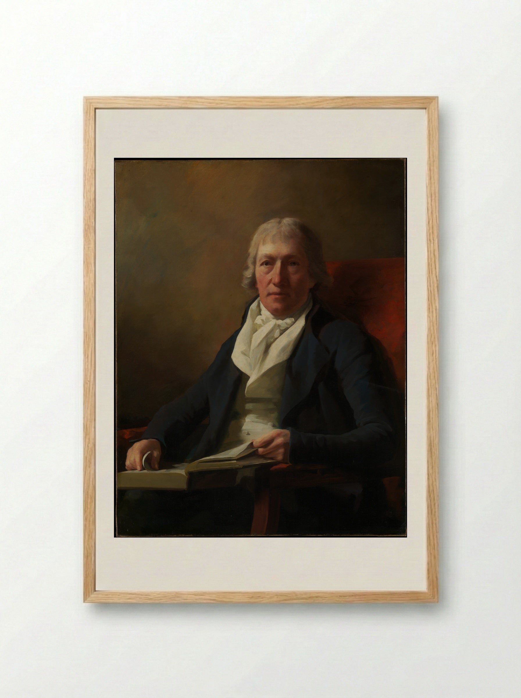 James Johnston of Straiton - Sir Henry Raeburn - Framed Print Wood