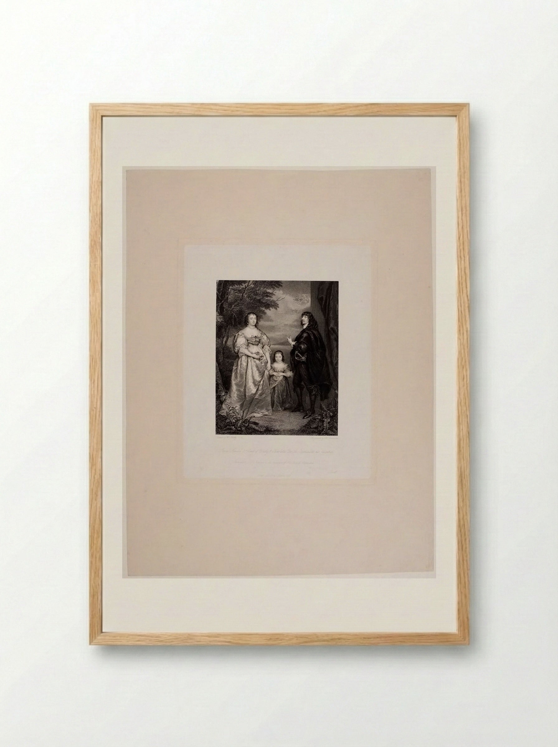 James Stanley, seventh earl of Derby and Charlotte de La Tremouille, his countess - John Henry Robinson - Framed Print Wood