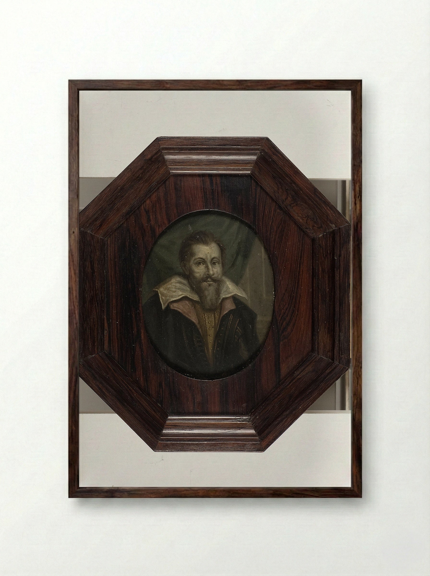 Jan Six (1618-1700), Dichter en burgemeester van Amsterdam - Arnoud van Halen - Framed Print Dark Wood